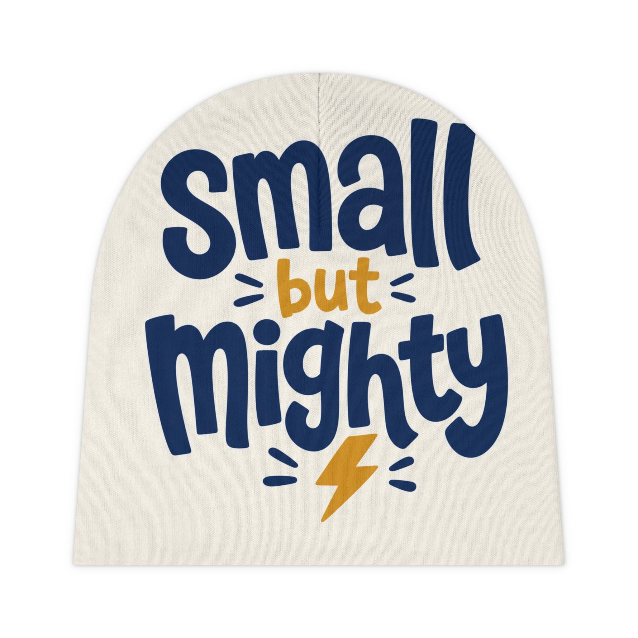 Small But Mighty baby beanie hat for newborns by Nureli Kids