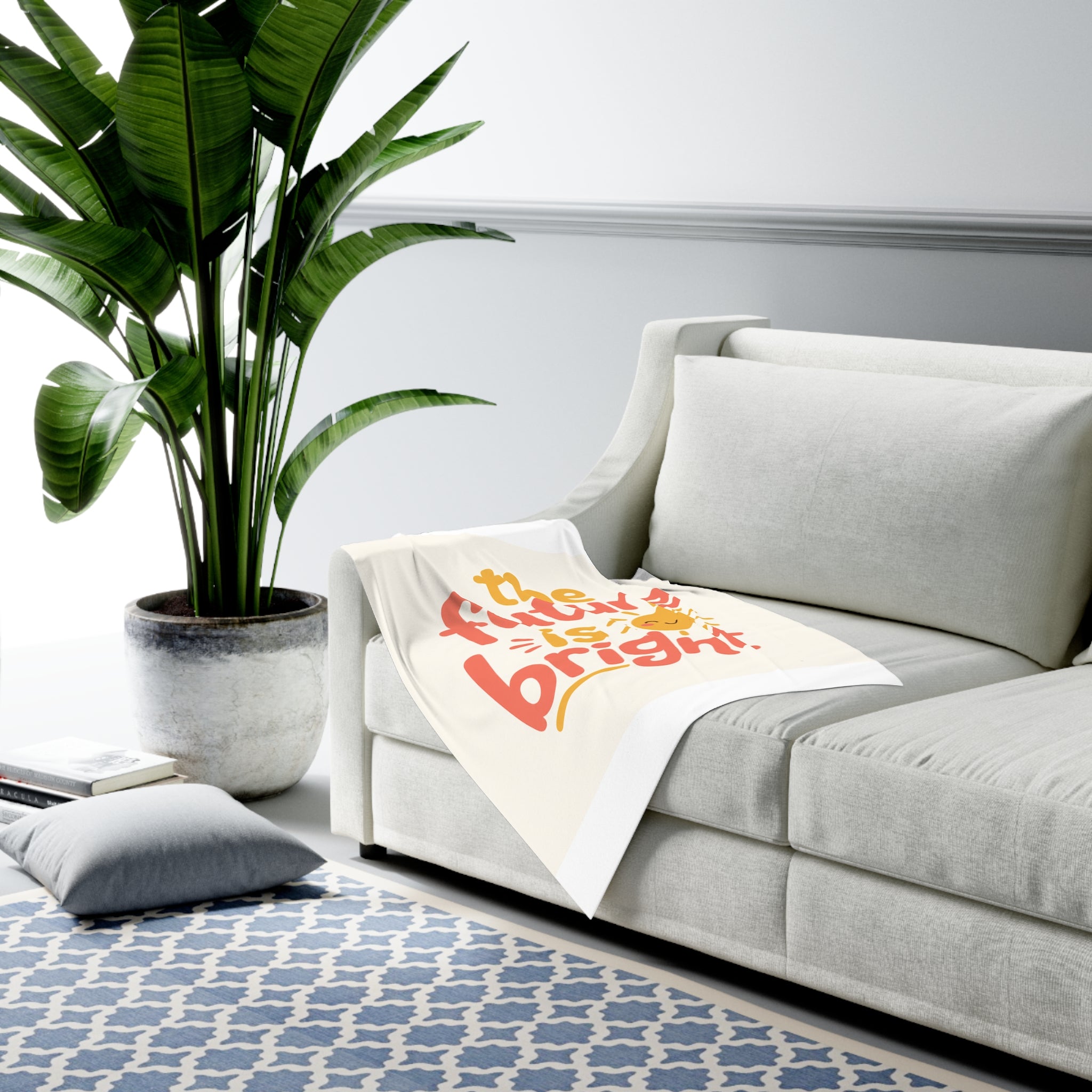 The Future Is Bright Baby Swaddle Blanket — Nureli Kids