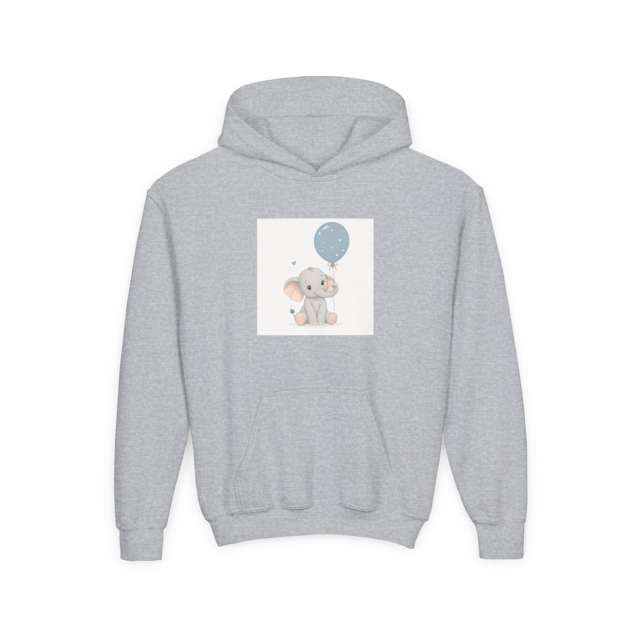Little Elephant soft toddler hoodie from the Nureli collection, view 3