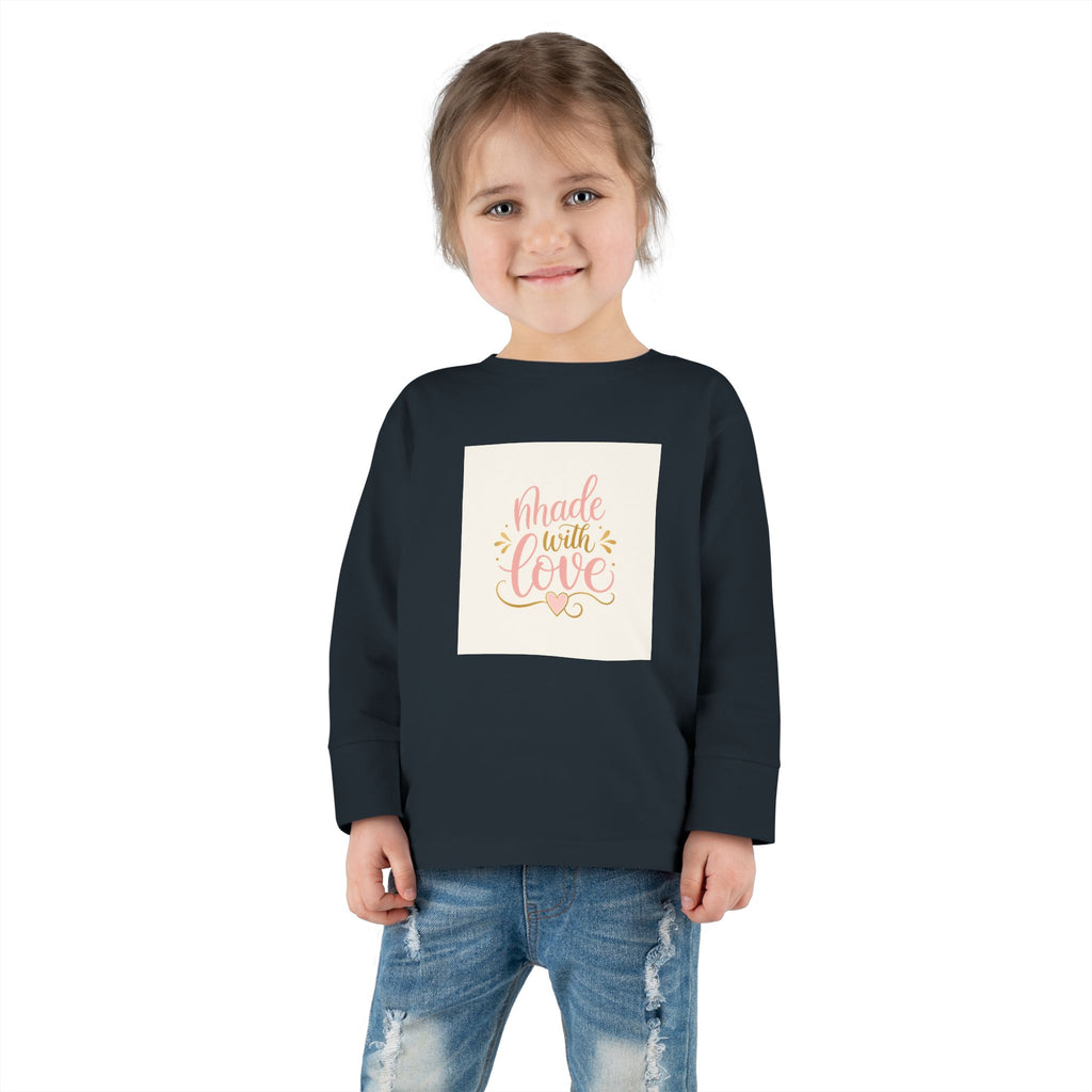 Made With Love Toddler Long-Sleeve Tee - Nureli Kids