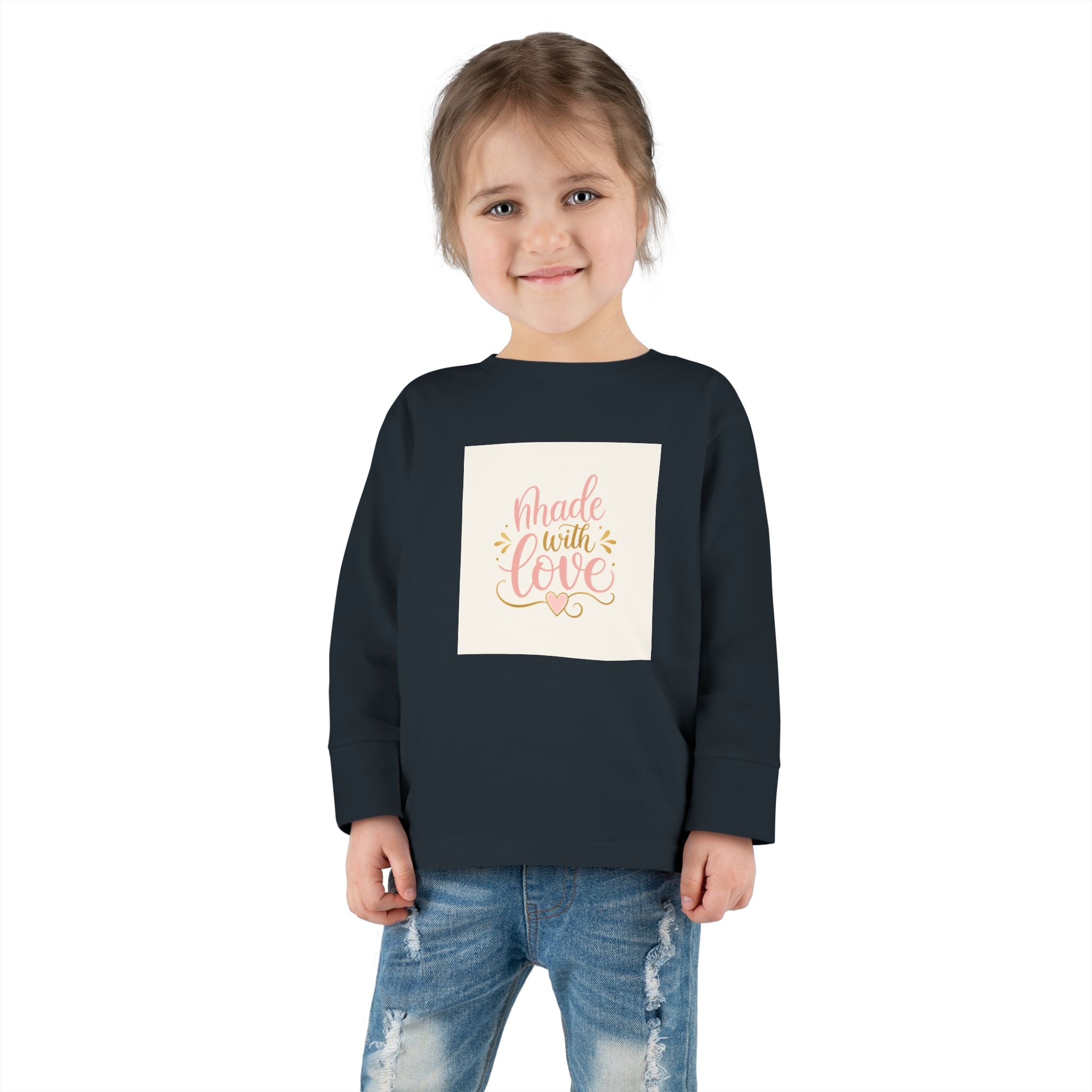 Made With Love Toddler Long-Sleeve Tee - Nureli Kids