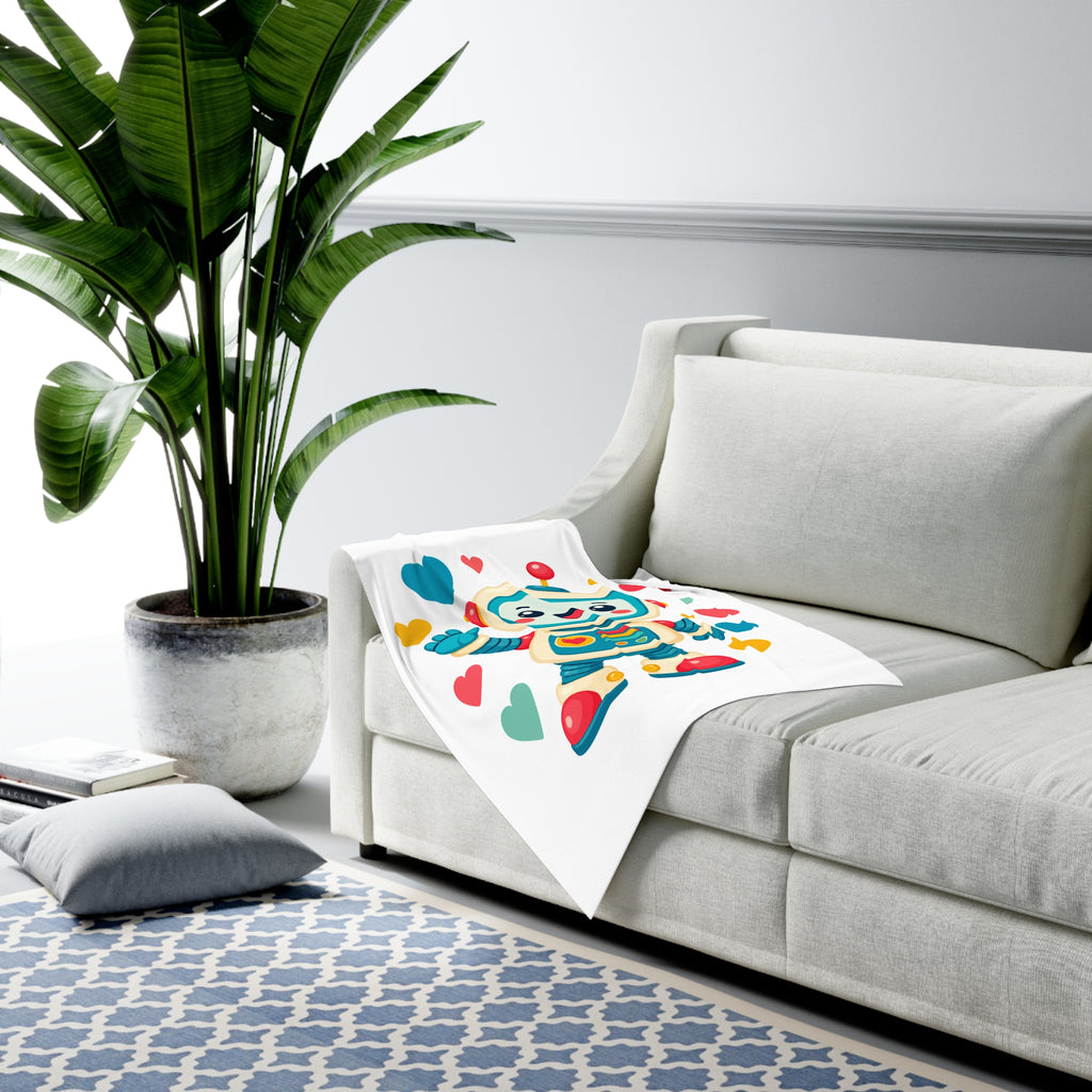 Beep Boop Robot Baby Swaddle Blanket — Nureli Kids