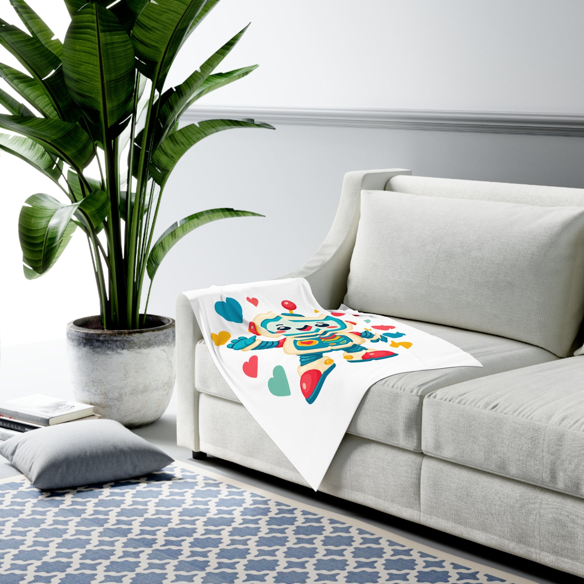 Beep Boop Robot Baby Swaddle Blanket — Nureli Kids