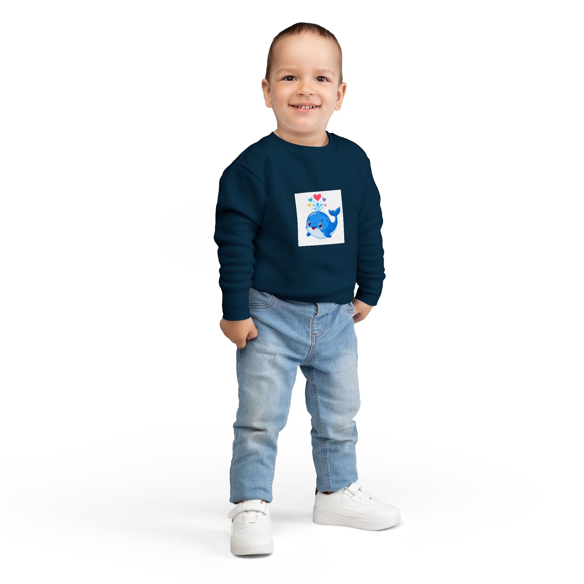 Happy Whale Toddler Sweatshirt — Nureli Kids