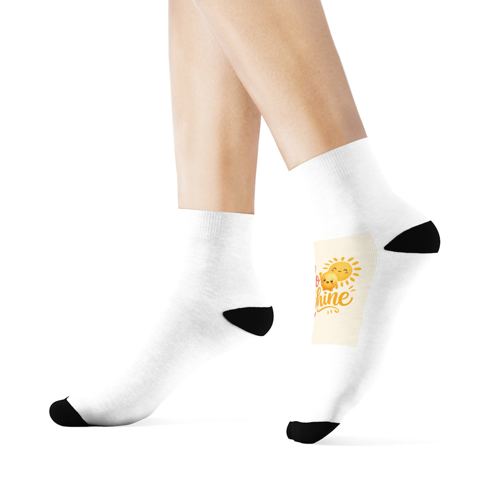 Hello Sunshine kids crew socks from the Nureli collection, view 8