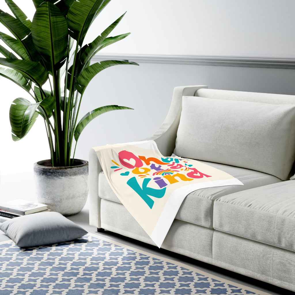 One Of A Kind soft baby swaddle blanket from the Nureli collection, view 4