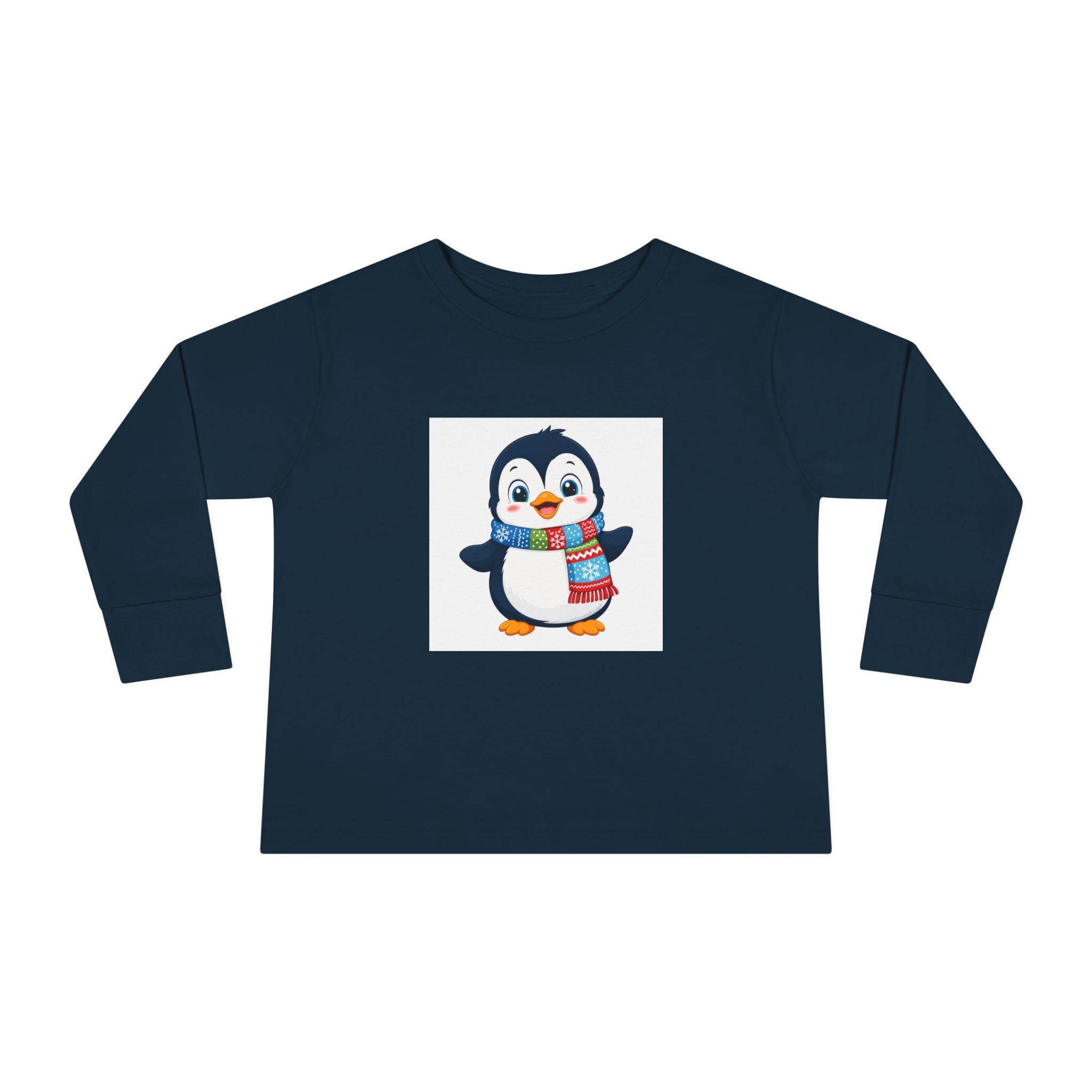 Waddle Penguin kids long-sleeve tee from the Nureli collection, view 6
