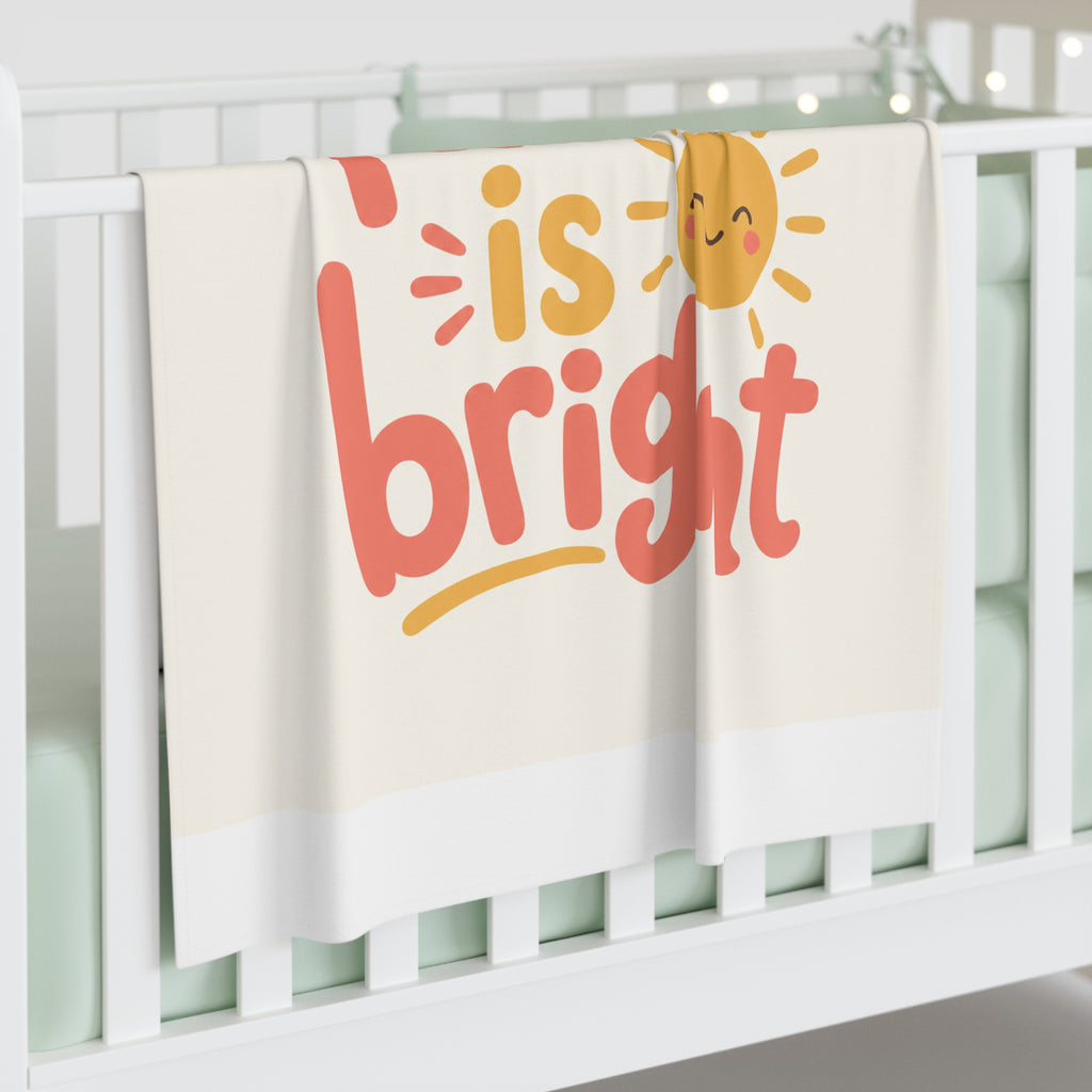 The Future Is Bright Baby Swaddle Blanket — Nureli Kids