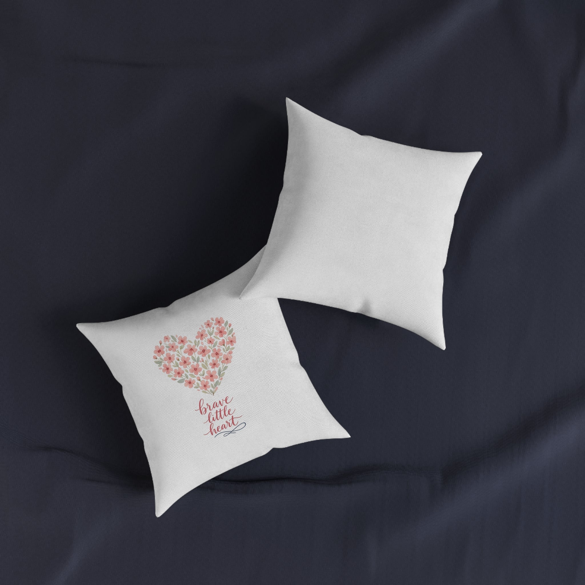 Brave little Heart Throw Pillow