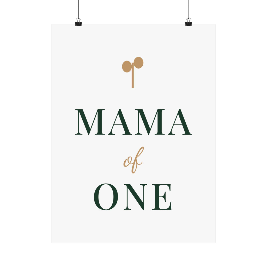 Mama of one wall art print from the Nureli collection, view 10