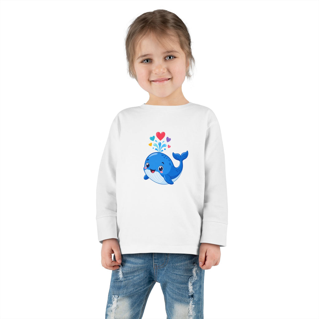 Happy Whale Toddler Long-Sleeve Tee — Nureli Kids