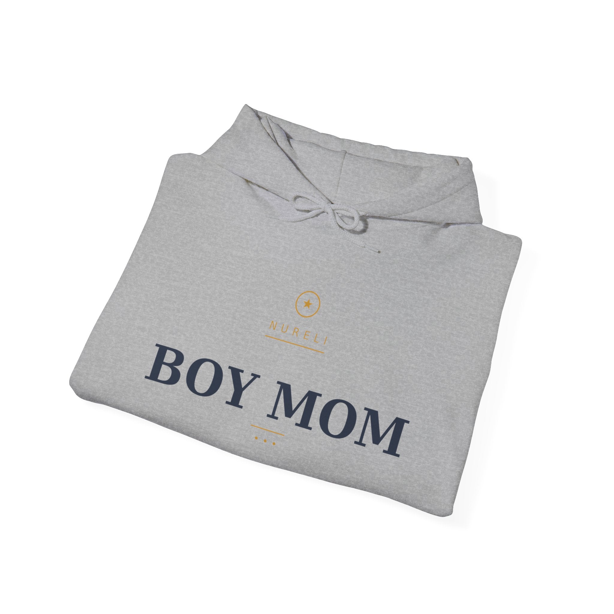 Boy Mom Hoodie — Minimal 'Boy Mom' Pullover for Proud Moms