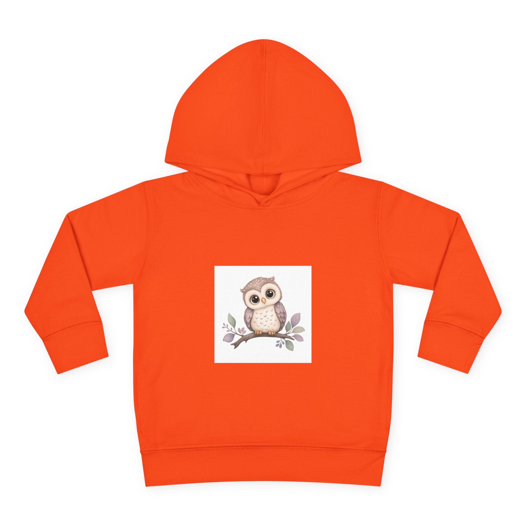 Wise Little Owl soft toddler hoodie from the Nureli collection, view 2