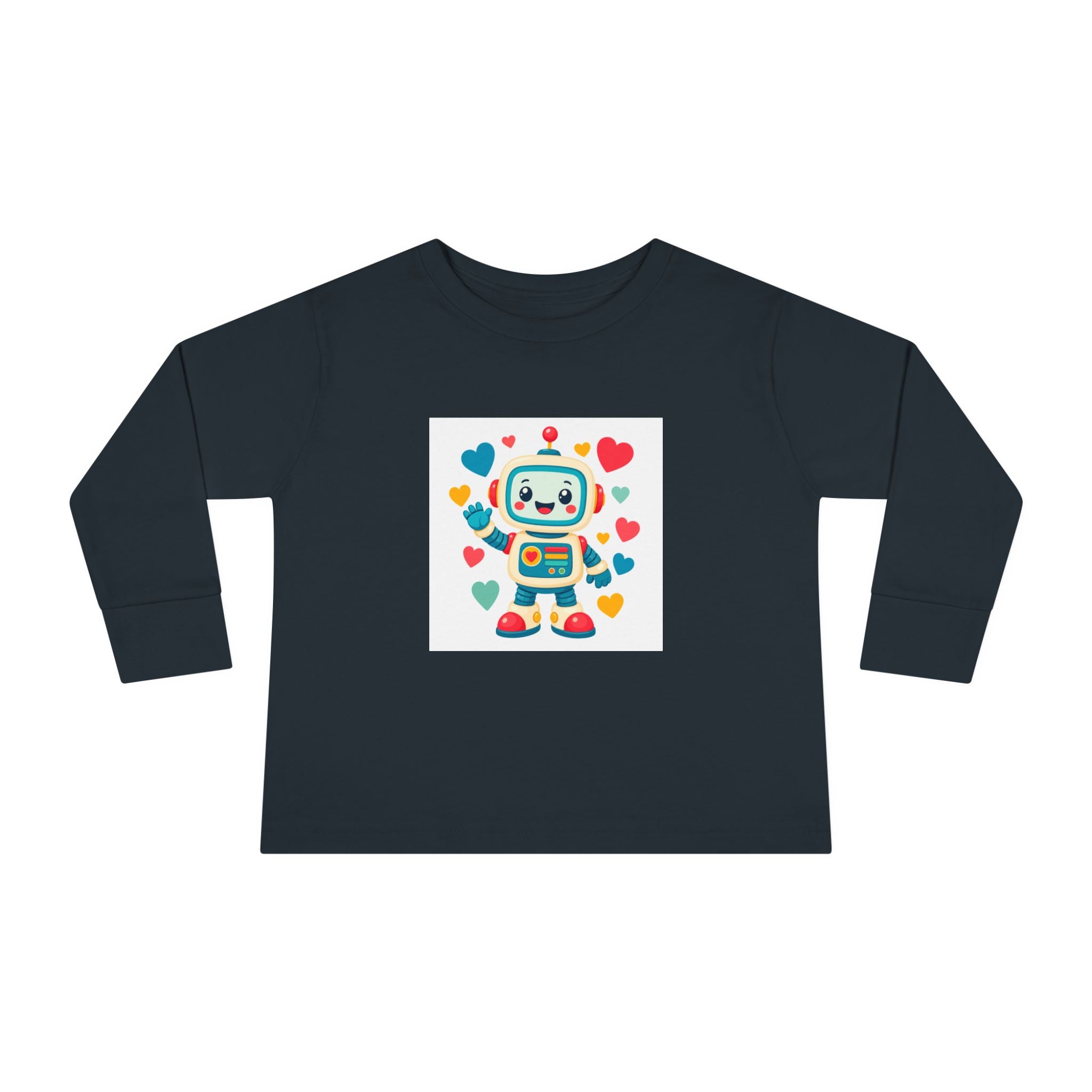 Beep Boop Robot Toddler Long-Sleeve Tee — Nureli Kids