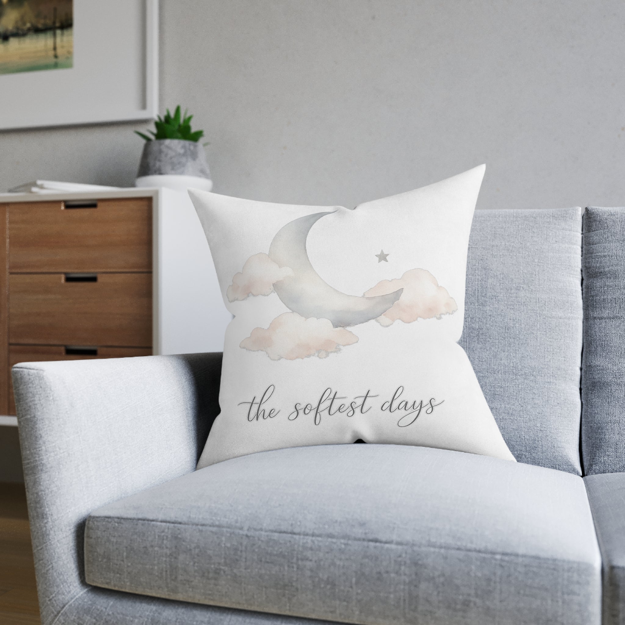 The Softest Days Throw Pillow