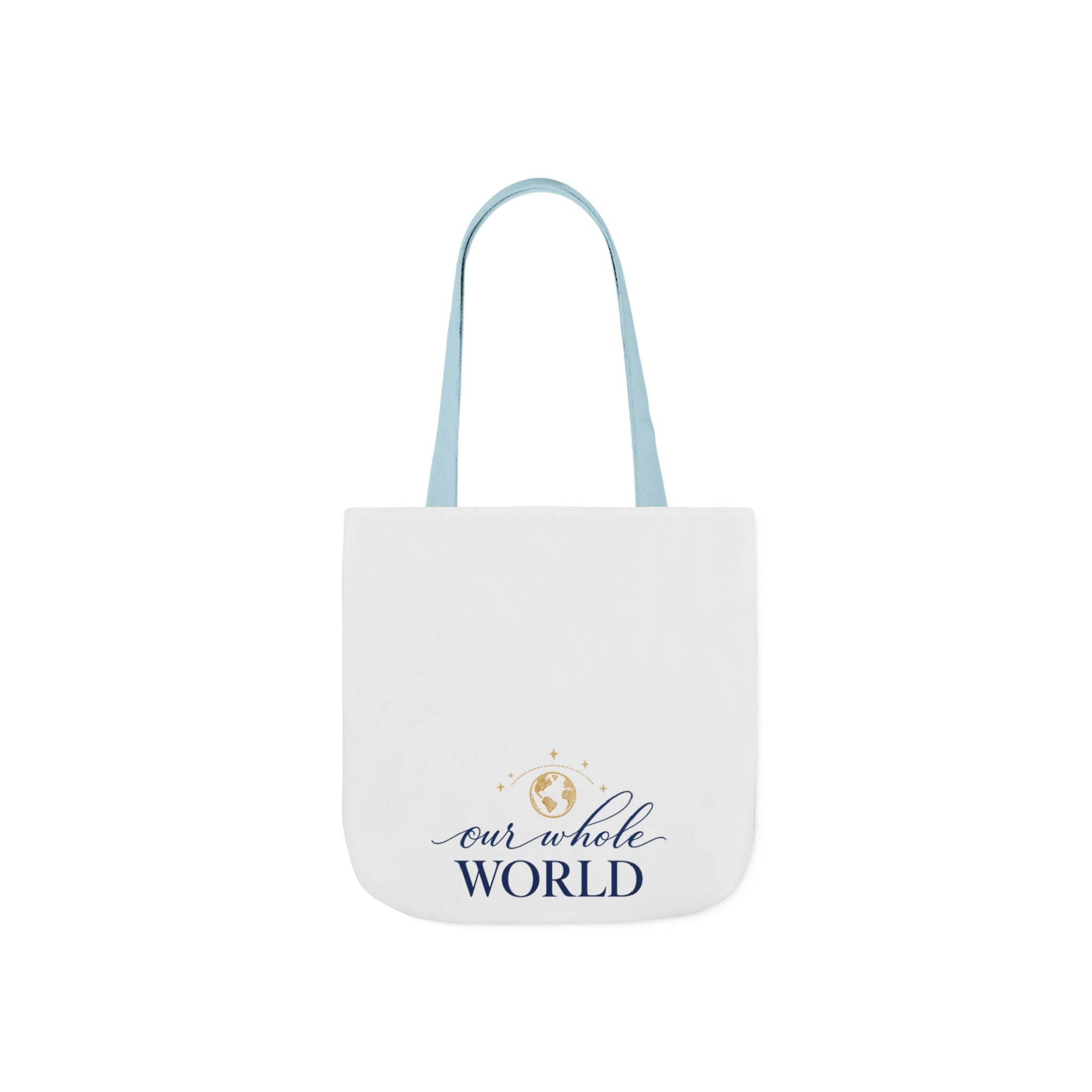 Our Whole World canvas tote bag from the Nureli collection, view 3