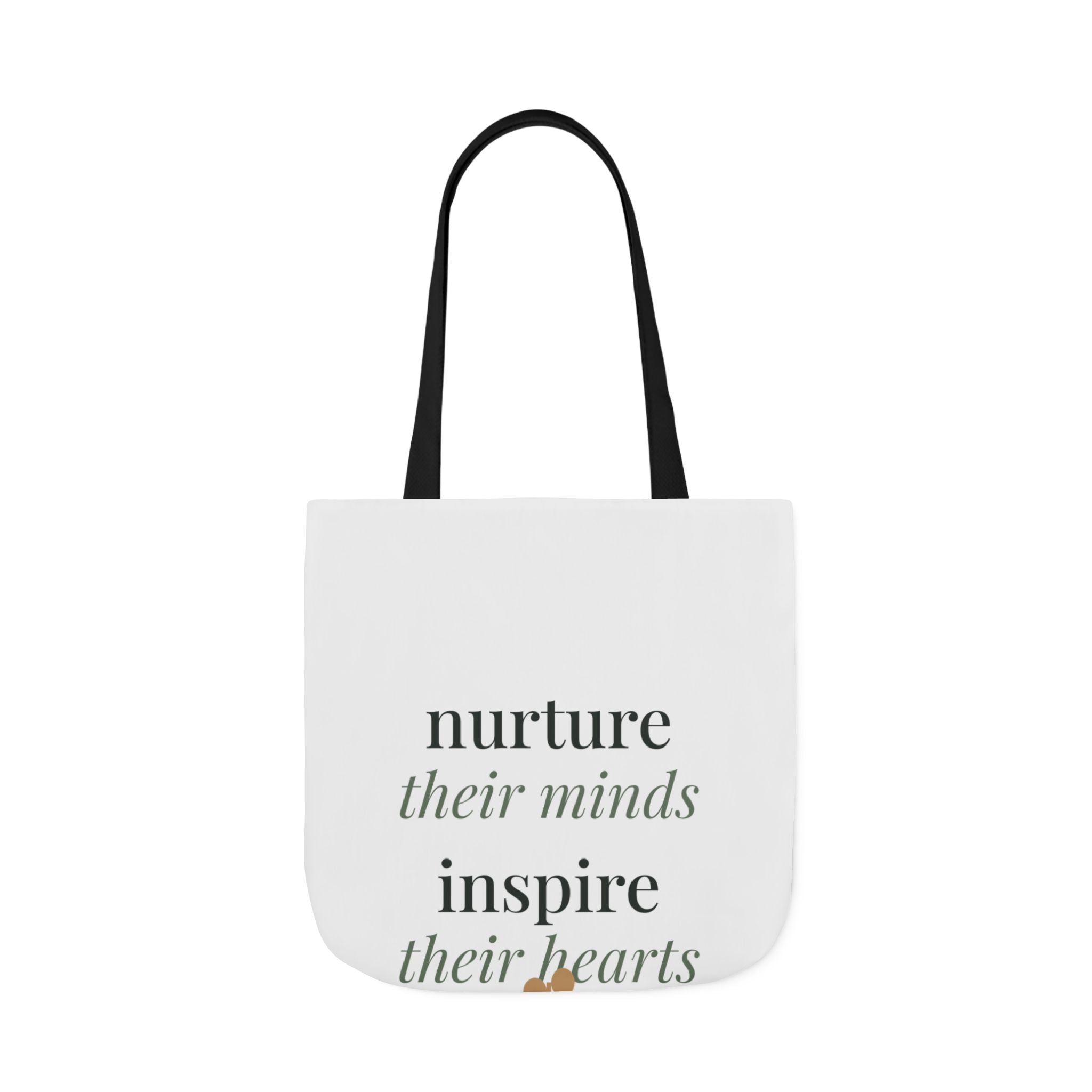 Nurture their minds, inspire their hearts Tote canvas tote bag from the Nureli collection, view 12
