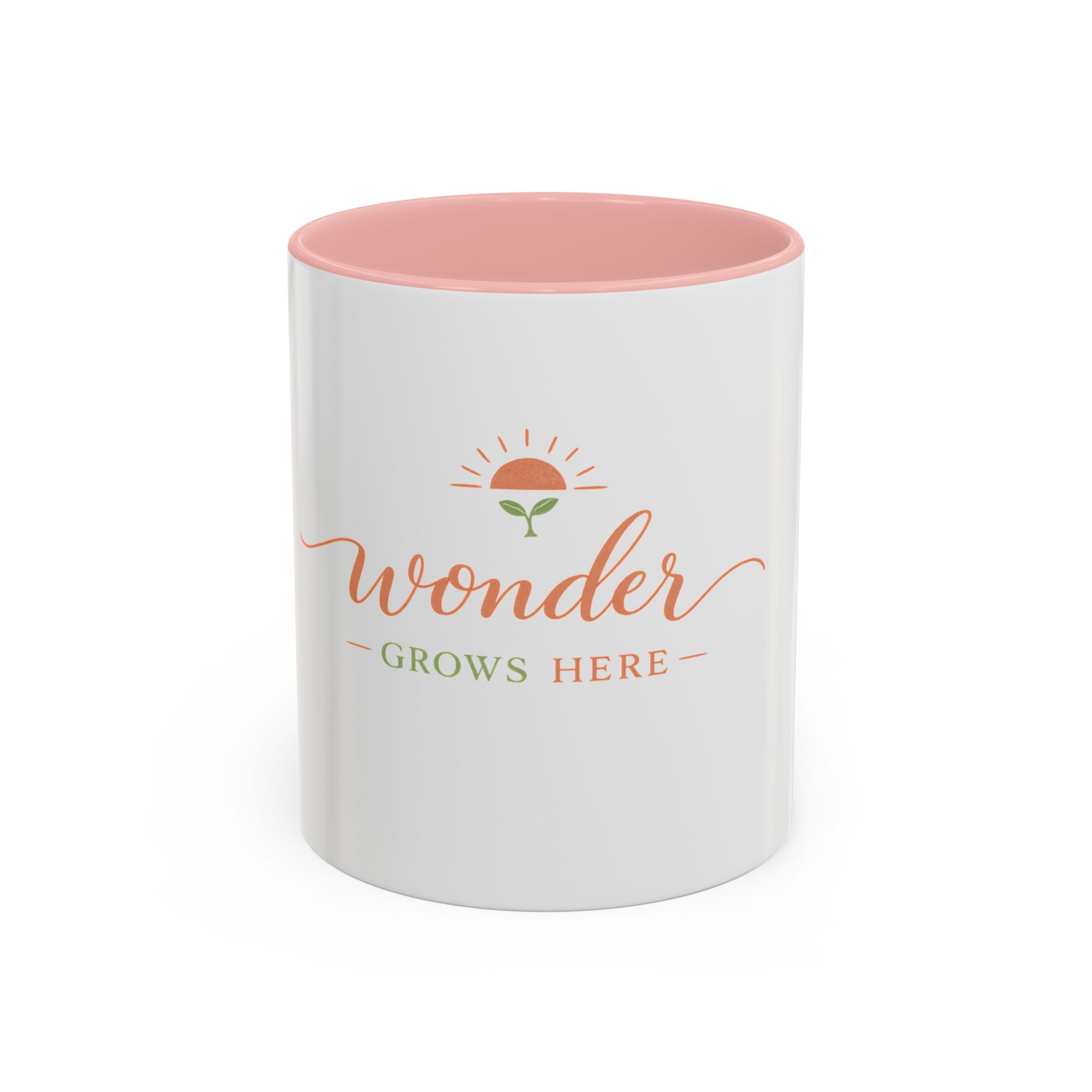 Wonder Grows Here ceramic coffee mug from the Nureli collection, view 4