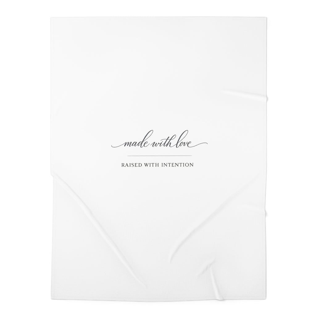 Made With Love, Raised With Intention Swaddle Blanket