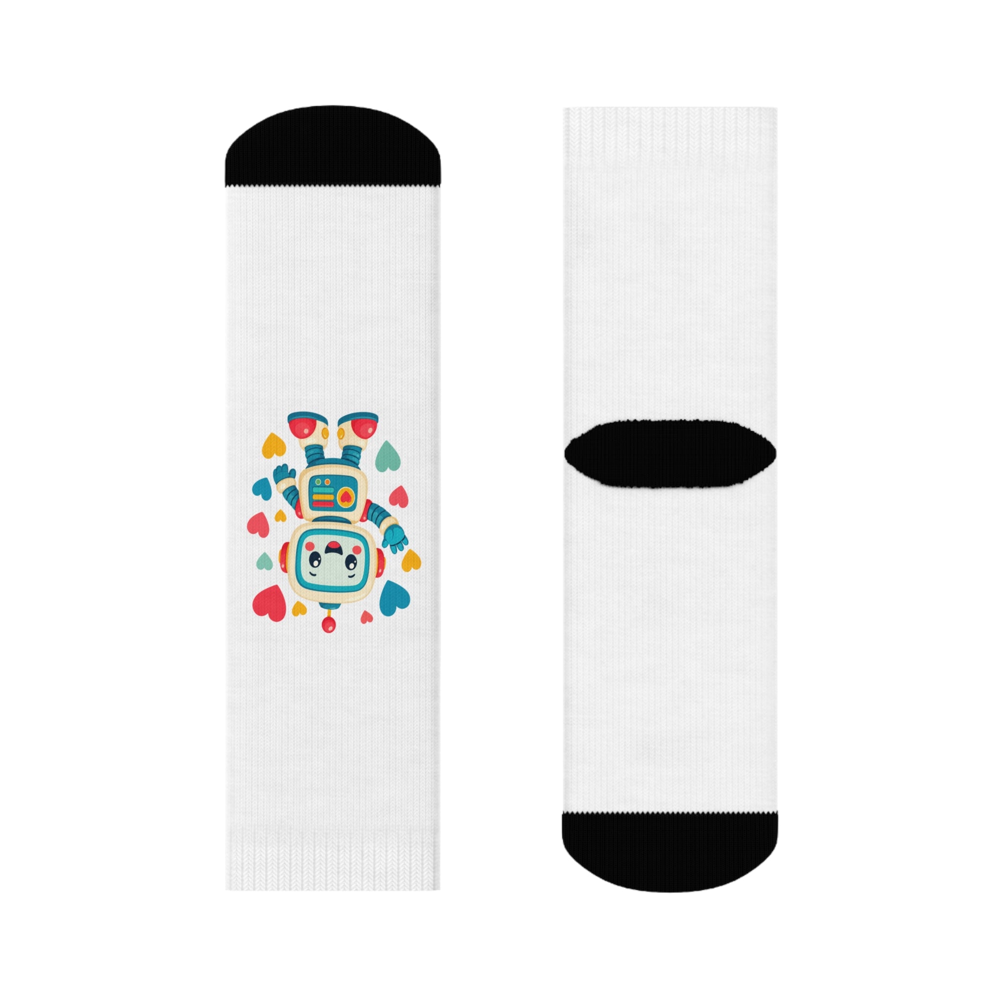 Beep Boop Robot Kids Crew Socks — Nureli Kids