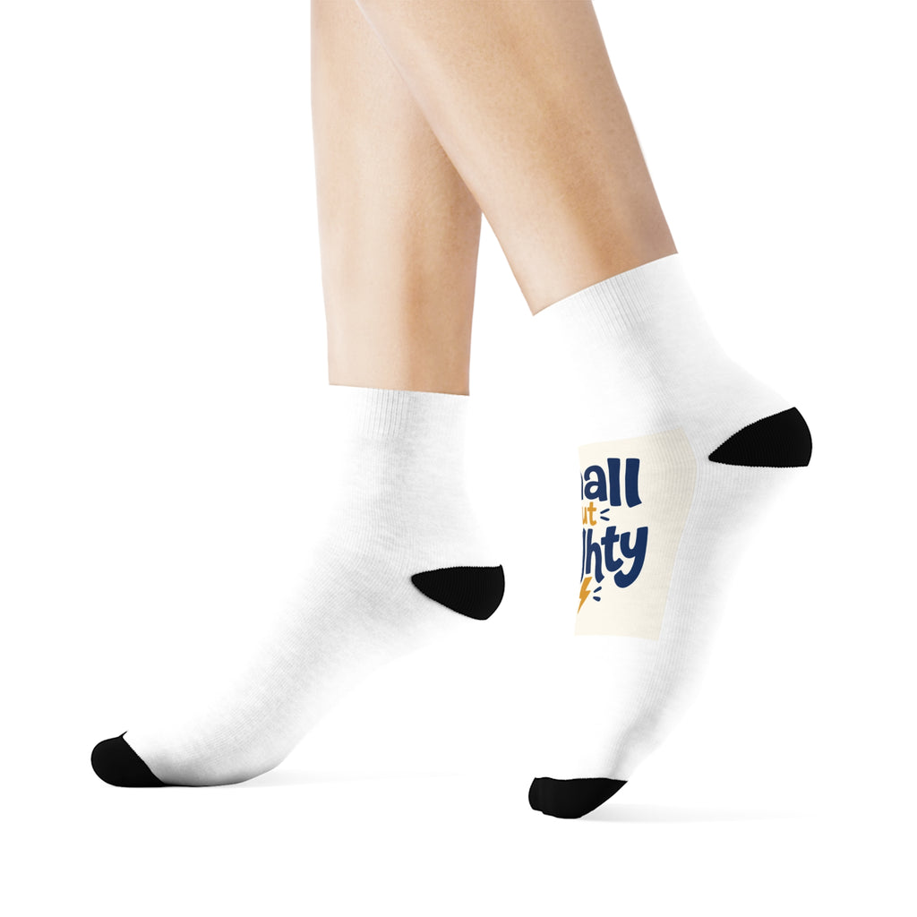 Small But Mighty Kids Crew Socks from the Nureli collection, view 8