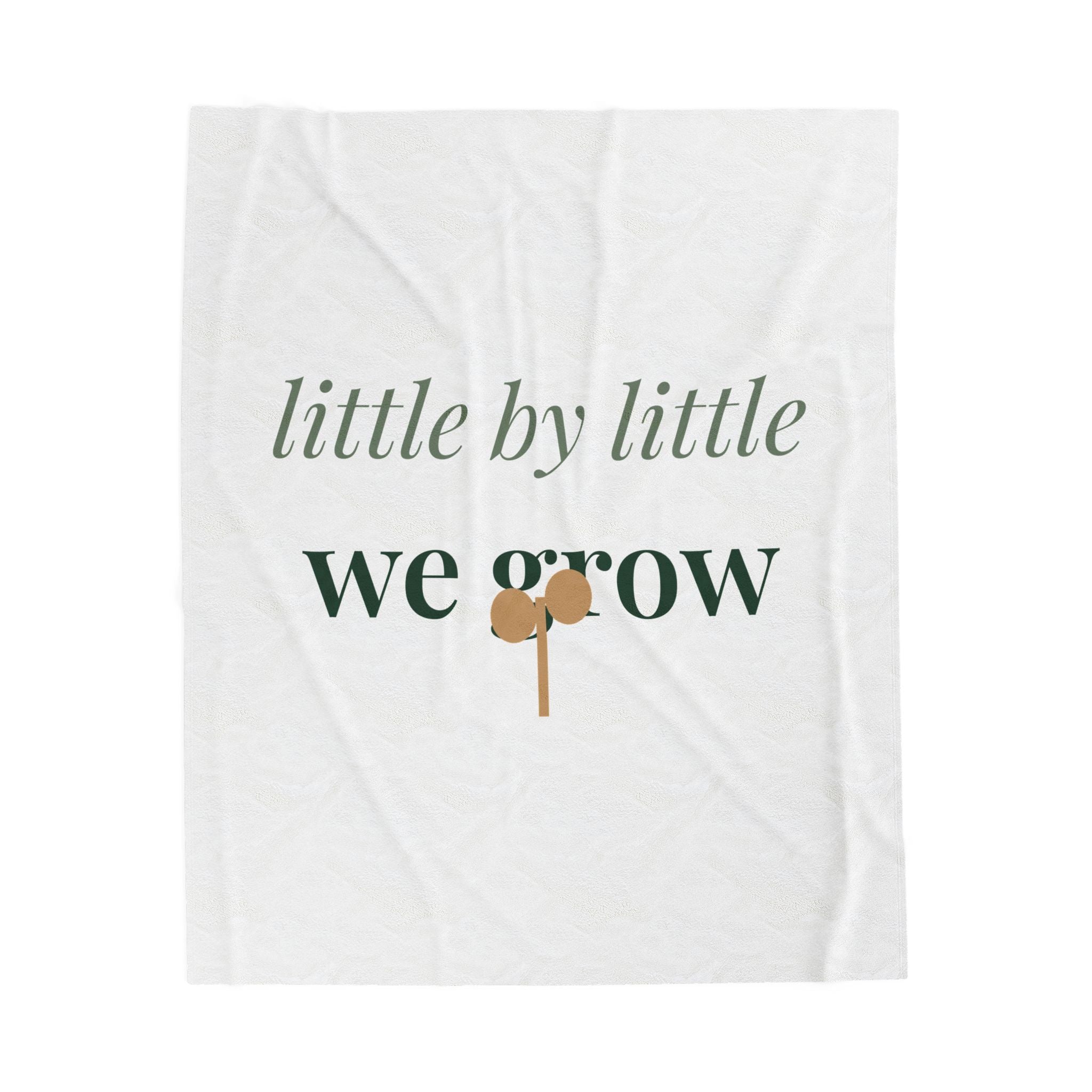 Little by little we grow Blanket