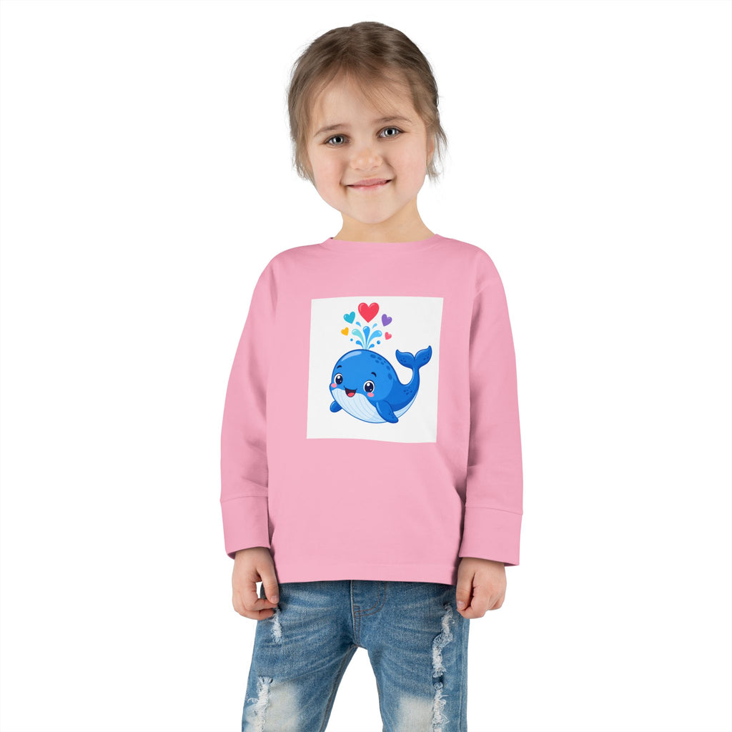 Happy Whale Toddler Long-Sleeve Tee — Nureli Kids