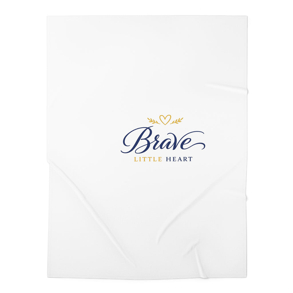 Brave Little Heart Swaddle Blanket