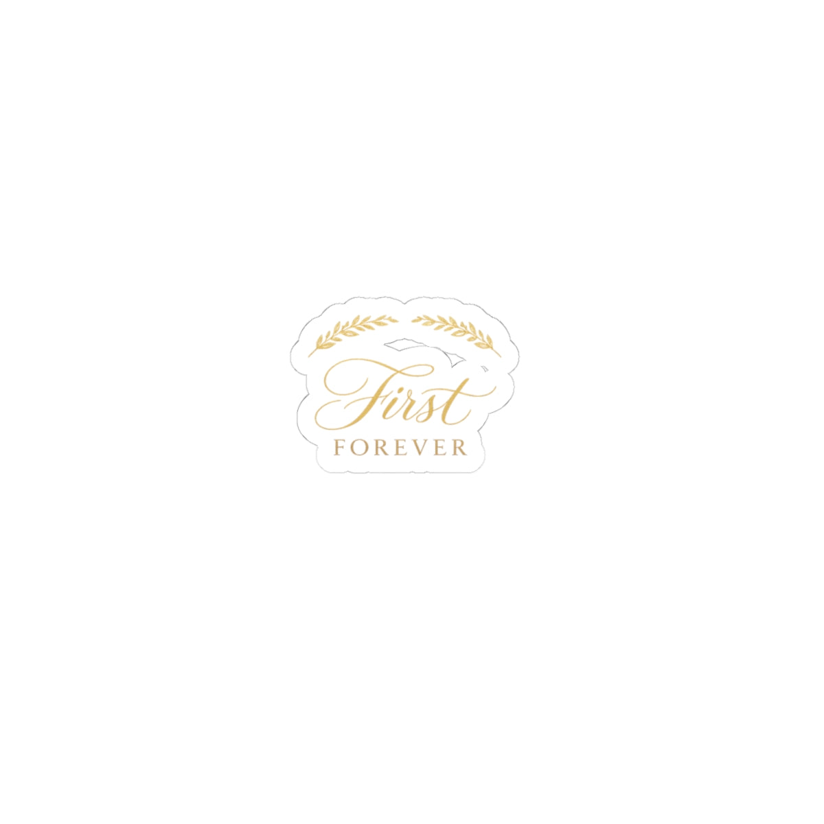 First & Forever kiss-cut vinyl sticker from the Nureli collection, view 3