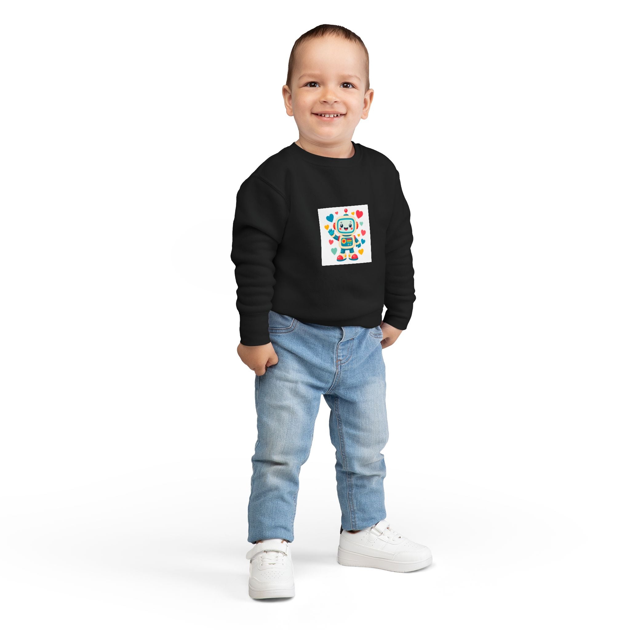 Beep Boop Robot Toddler Sweatshirt — Nureli Kids