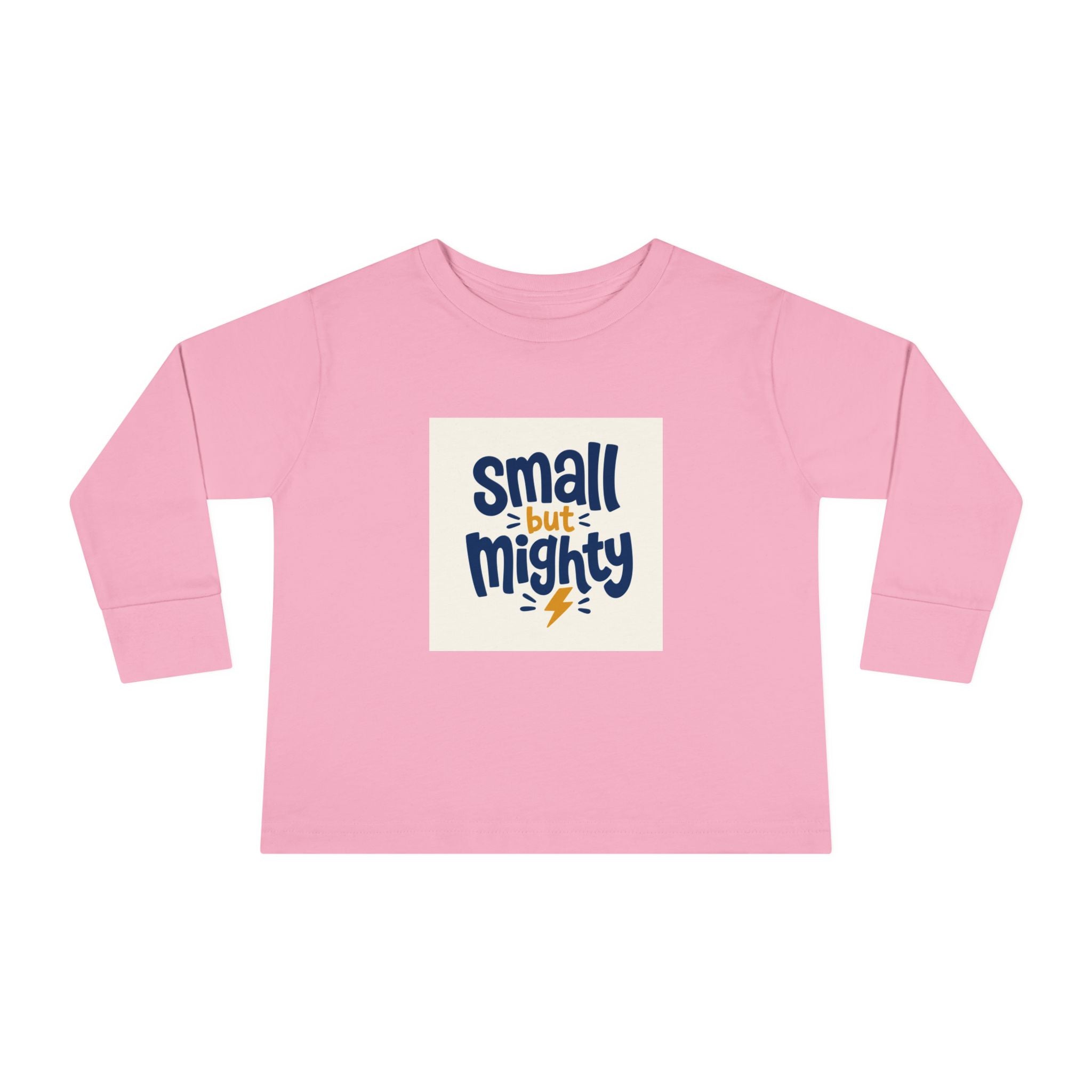 Small But Mighty Toddler Long-Sleeve Tee from the Nureli collection, view 7