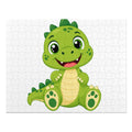 Friendly Dinosaur design on a premium jigsaw puzzle with tin from Nureli Kids