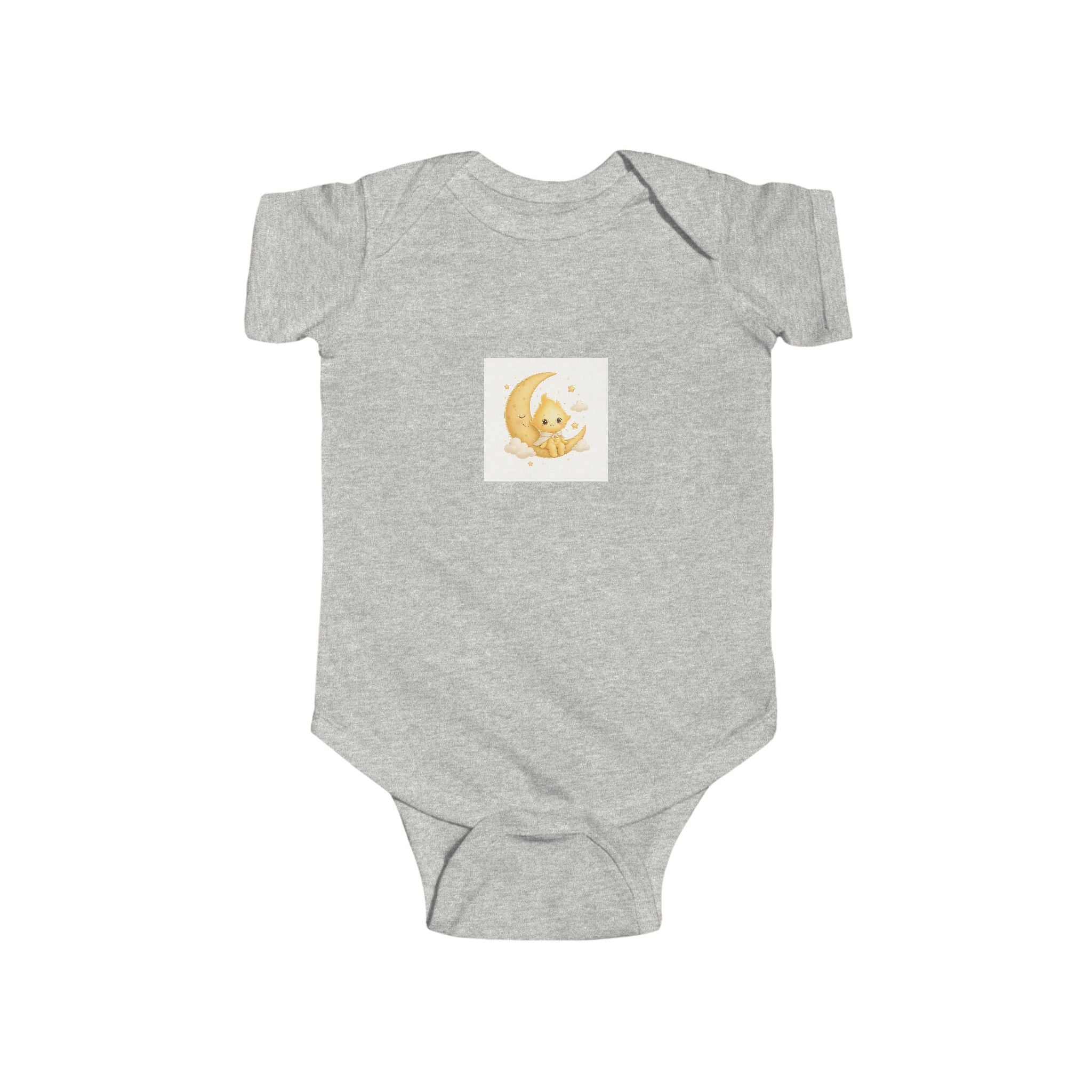 Lumi on the Moon soft baby bodysuit from the Nureli collection, view 2