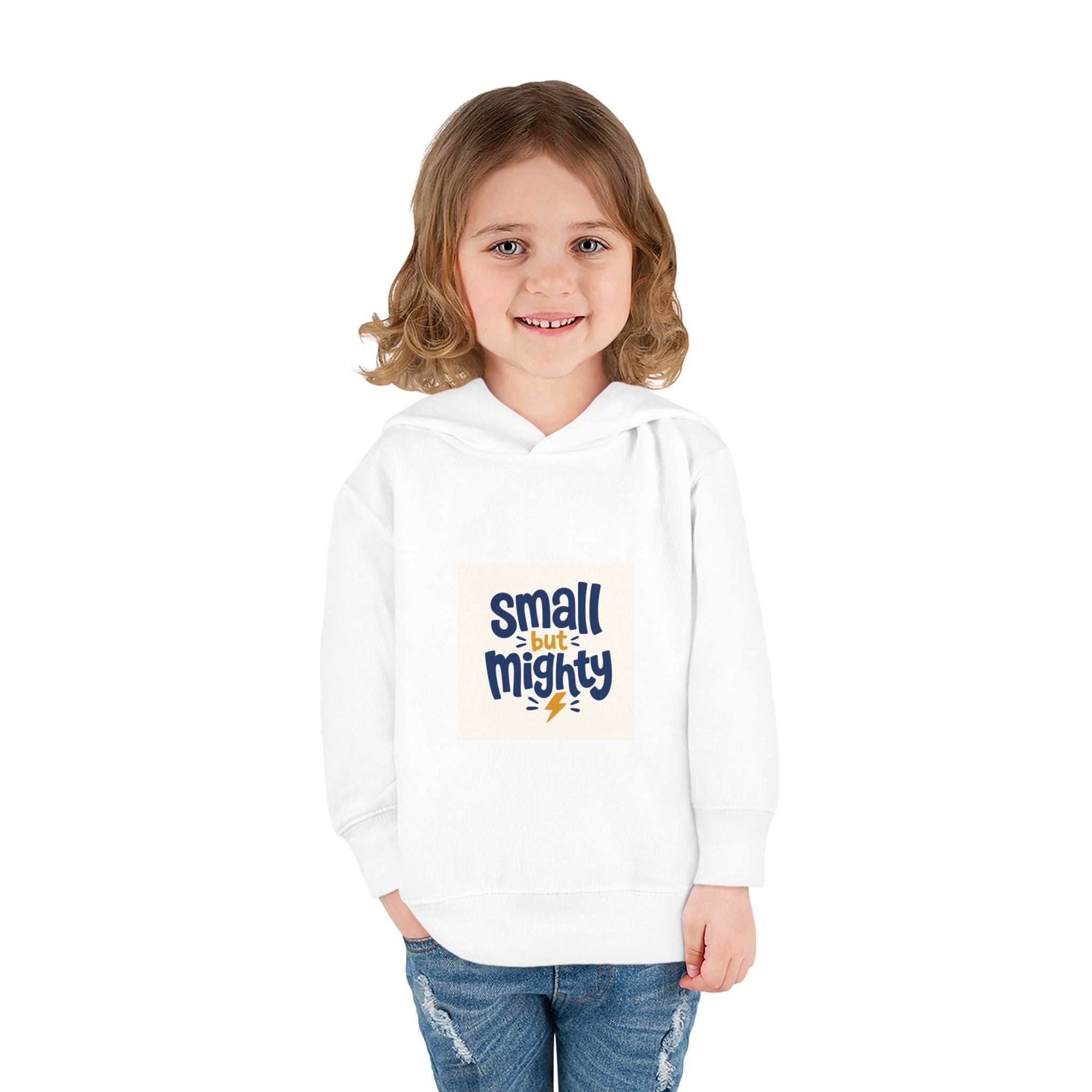 Small But Mighty Toddler Hoodie from the Nureli collection, view 19