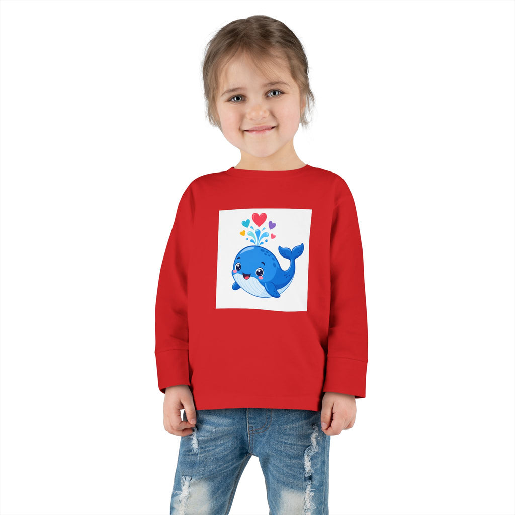 Happy Whale Toddler Long-Sleeve Tee — Nureli Kids
