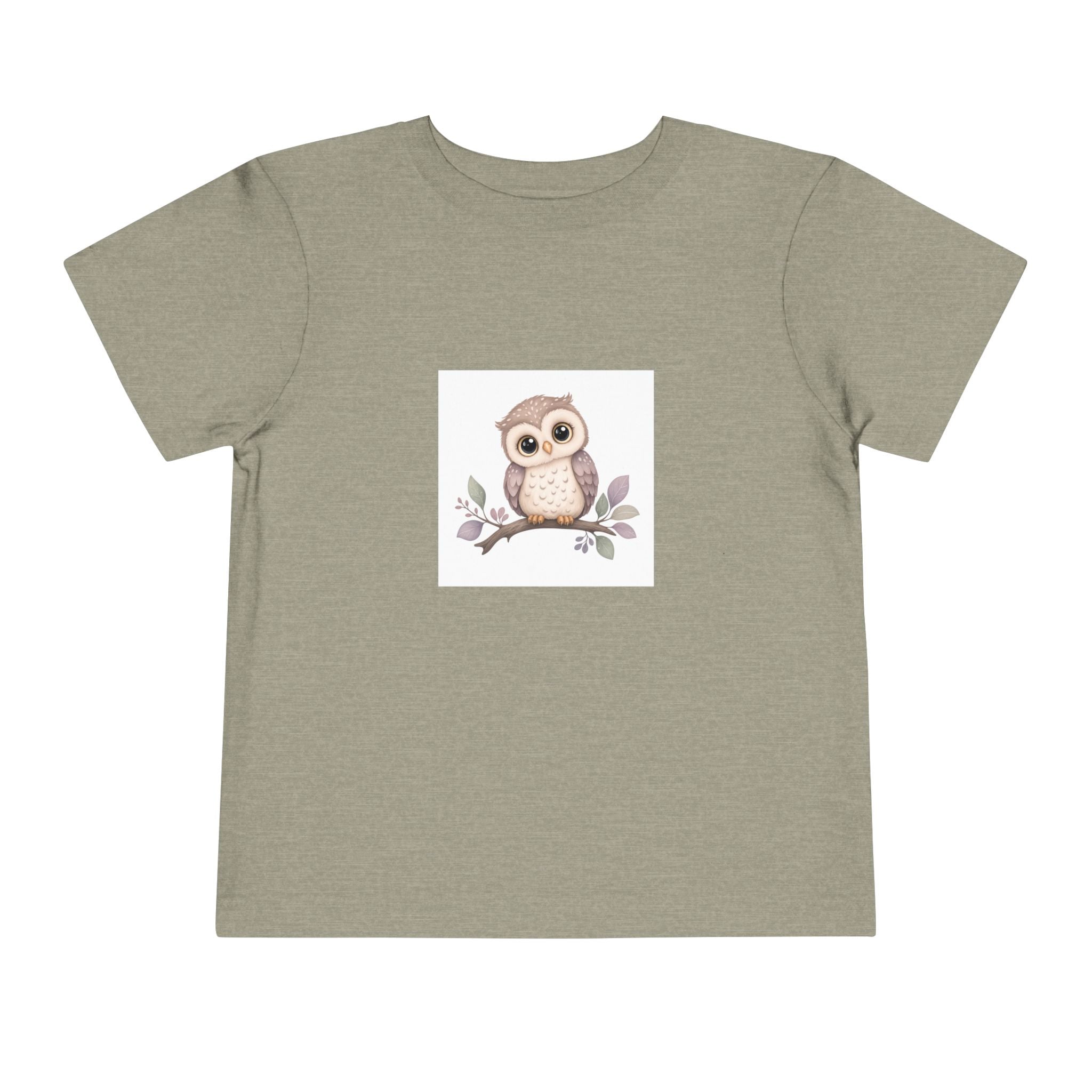 Wise Little Owl soft toddler tee from the Nureli collection, view 6