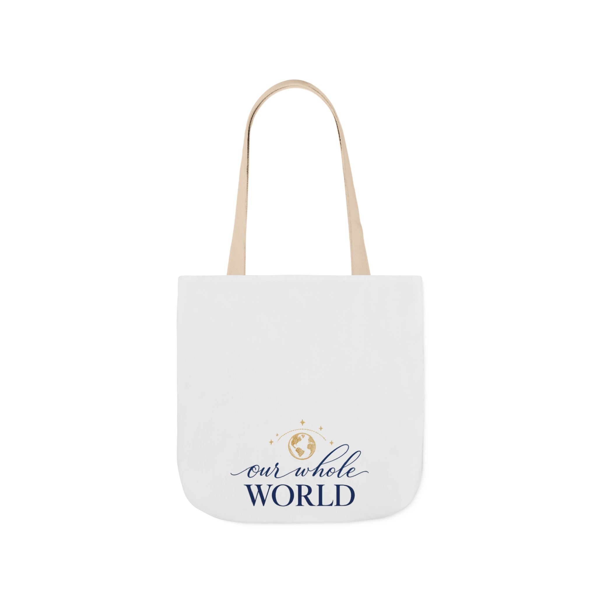Our Whole World canvas tote bag from the Nureli collection, view 6