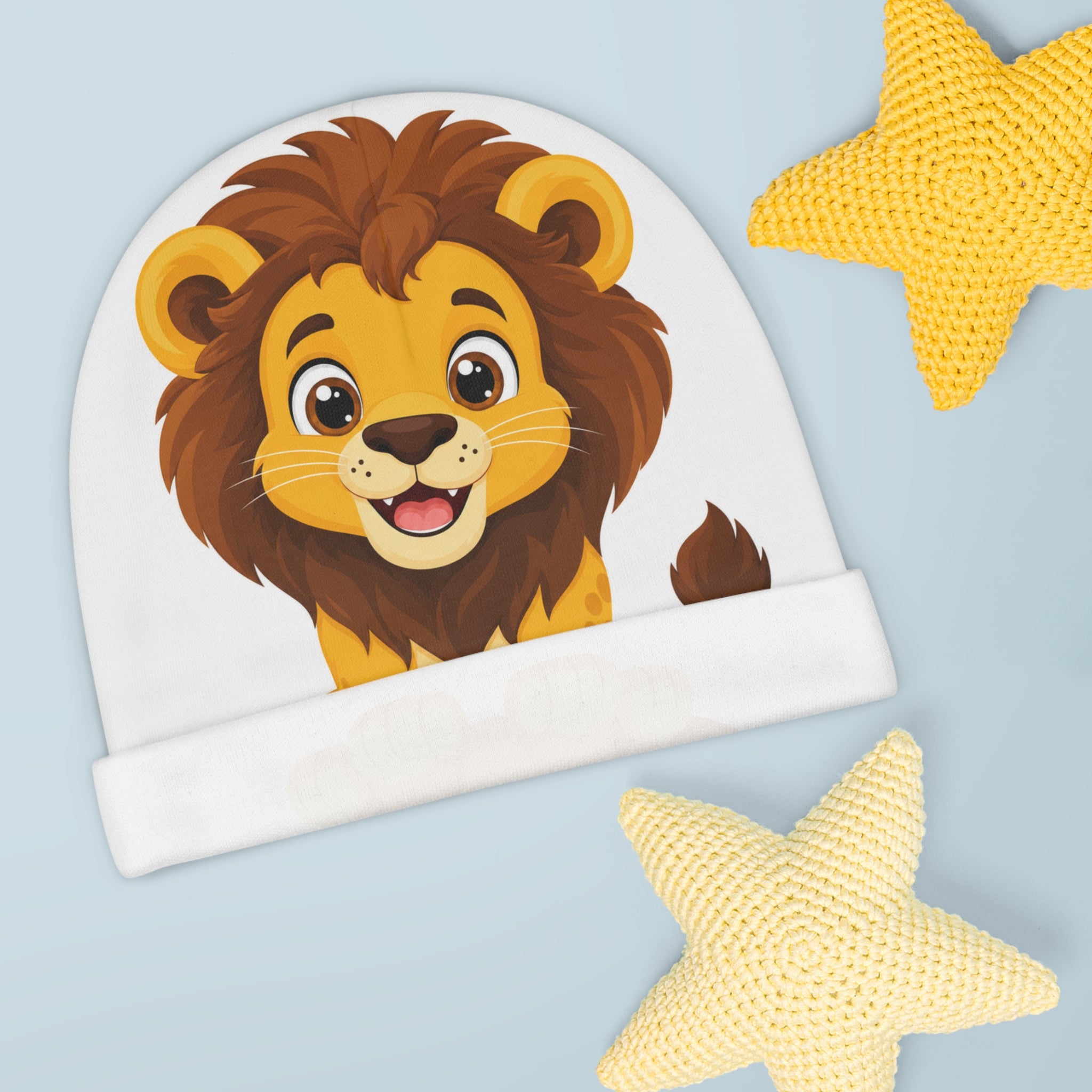 Brave Little Lion Baby Beanie — Nureli Kids