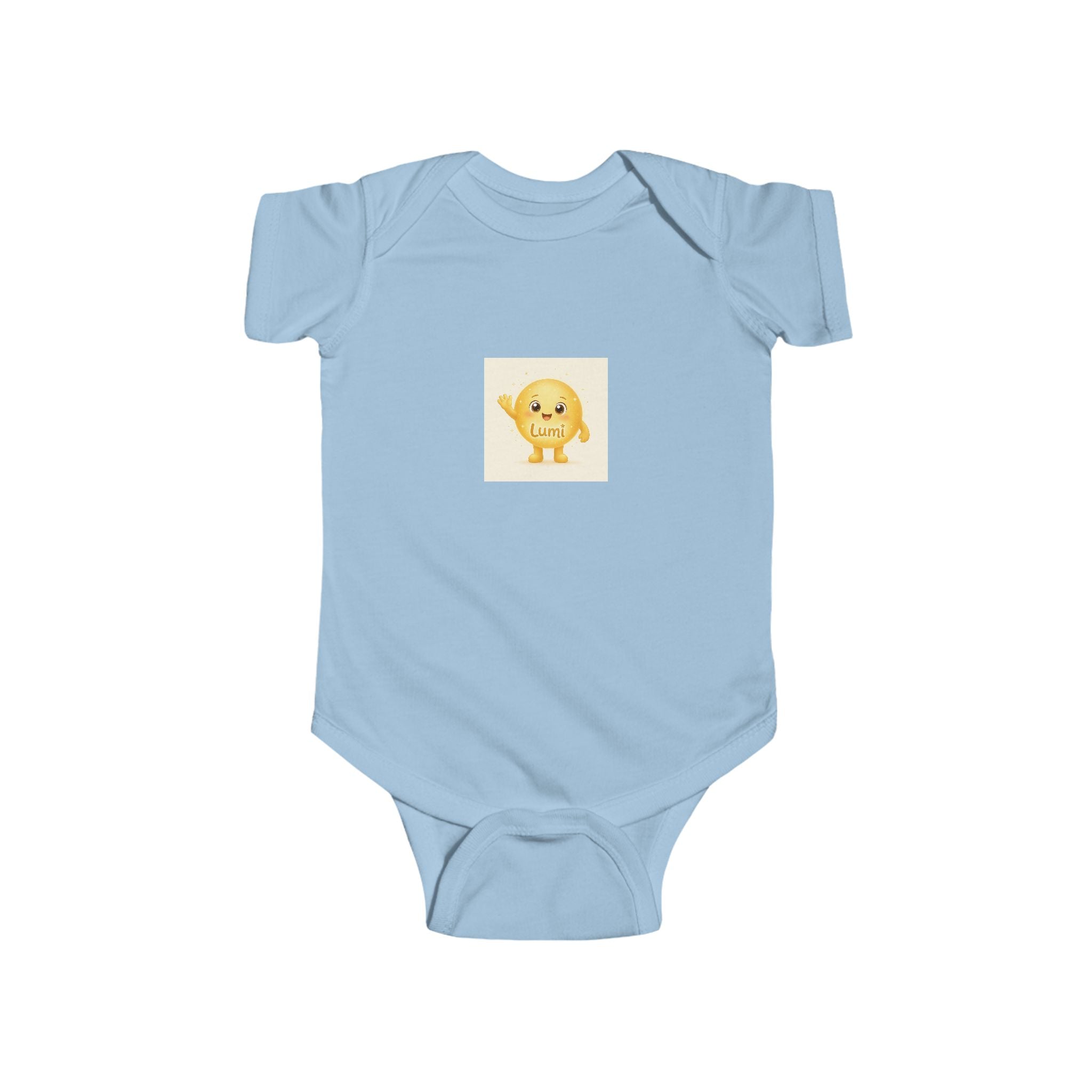 Lumi Waving soft baby bodysuit from the Nureli collection, view 5