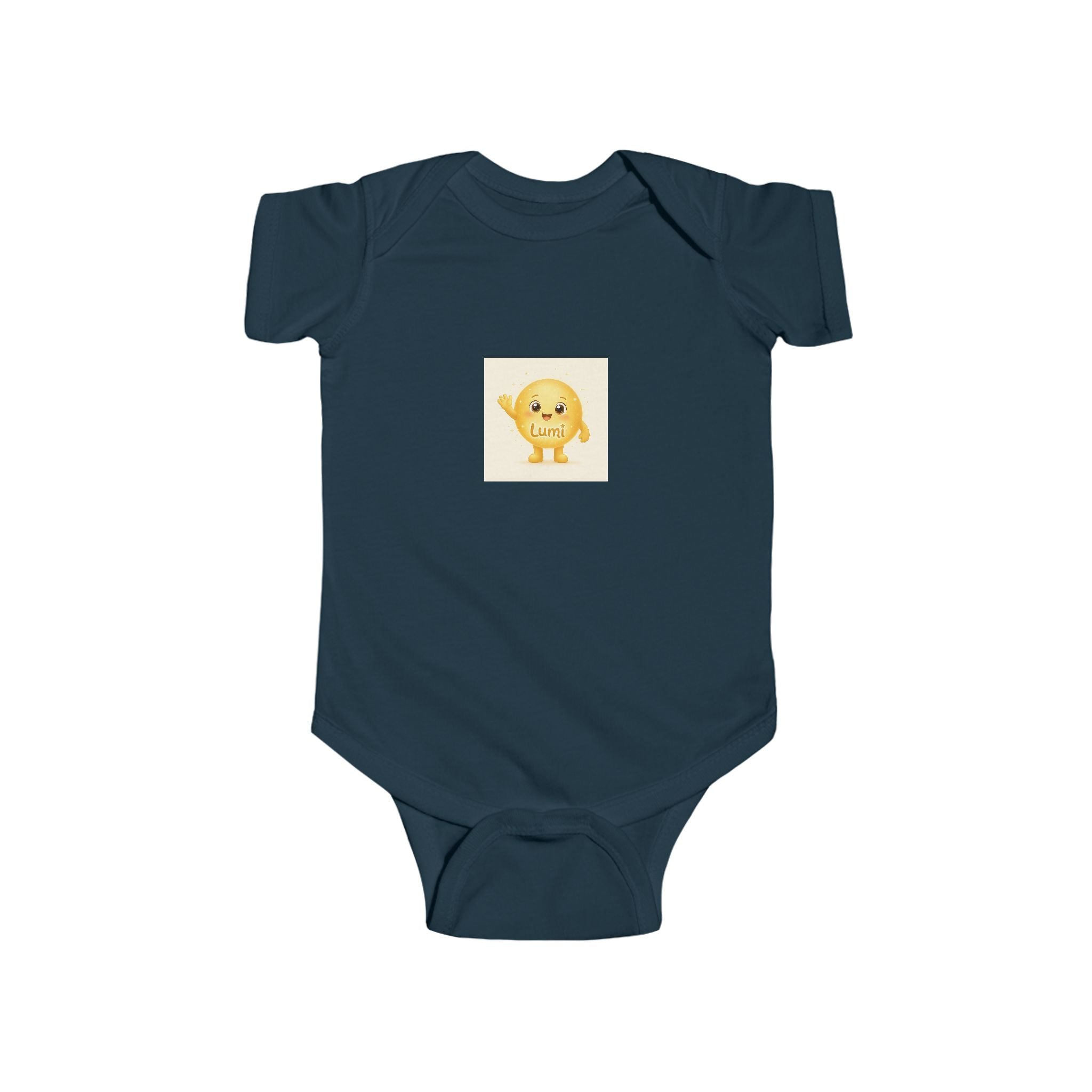 Lumi Waving soft baby bodysuit from the Nureli collection, view 10