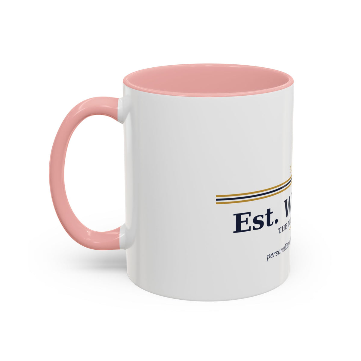 Est. With Love Family Crest ceramic coffee mug from the Nureli collection, view 12