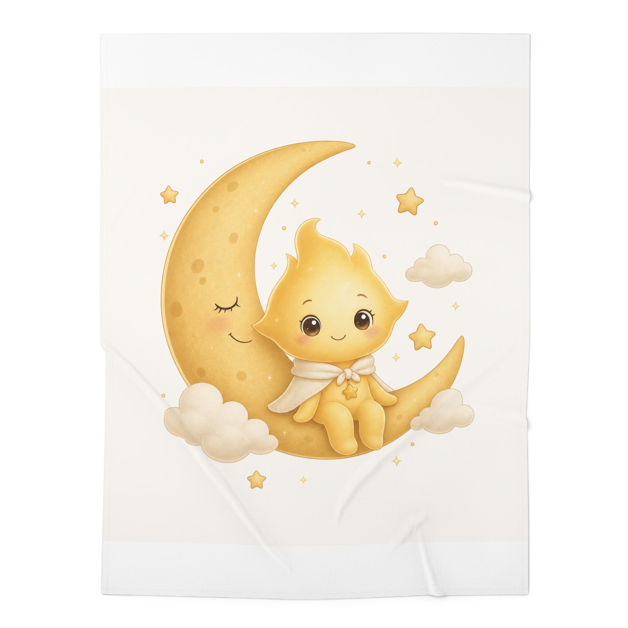 Lumi on the Moon Baby Swaddle Blanket — Nureli Kids