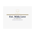 Est. With Love Family Crest Art Print