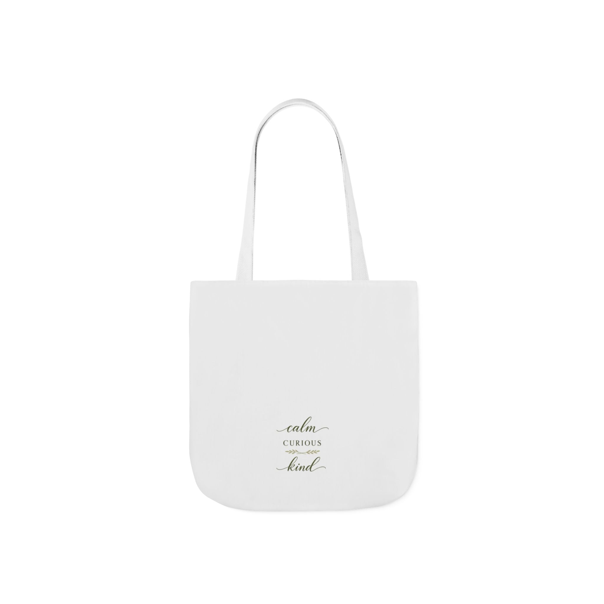 Calm, Curious, Kind canvas tote bag from the Nureli collection, view 6