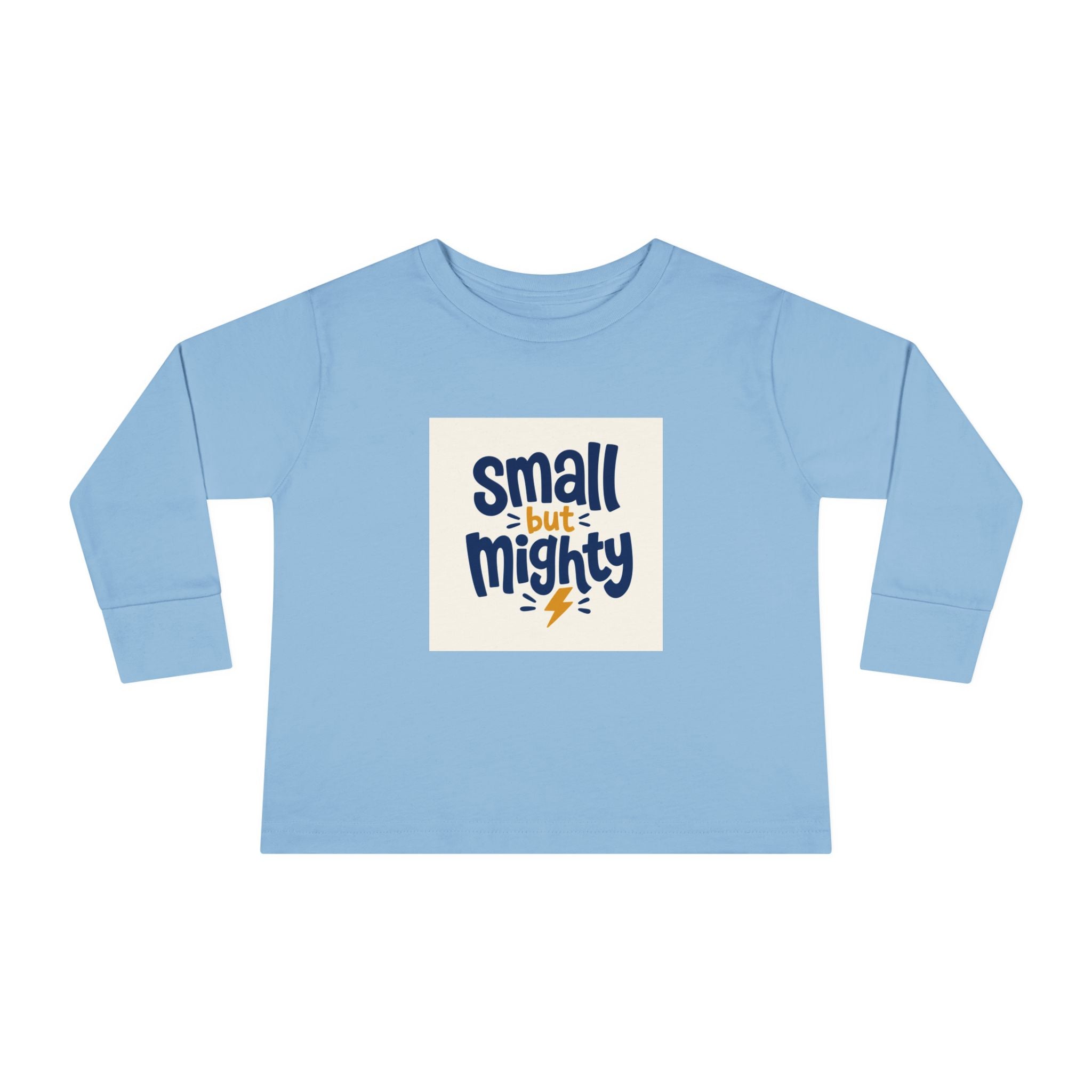 Small But Mighty Toddler Long-Sleeve Tee from the Nureli collection, view 3