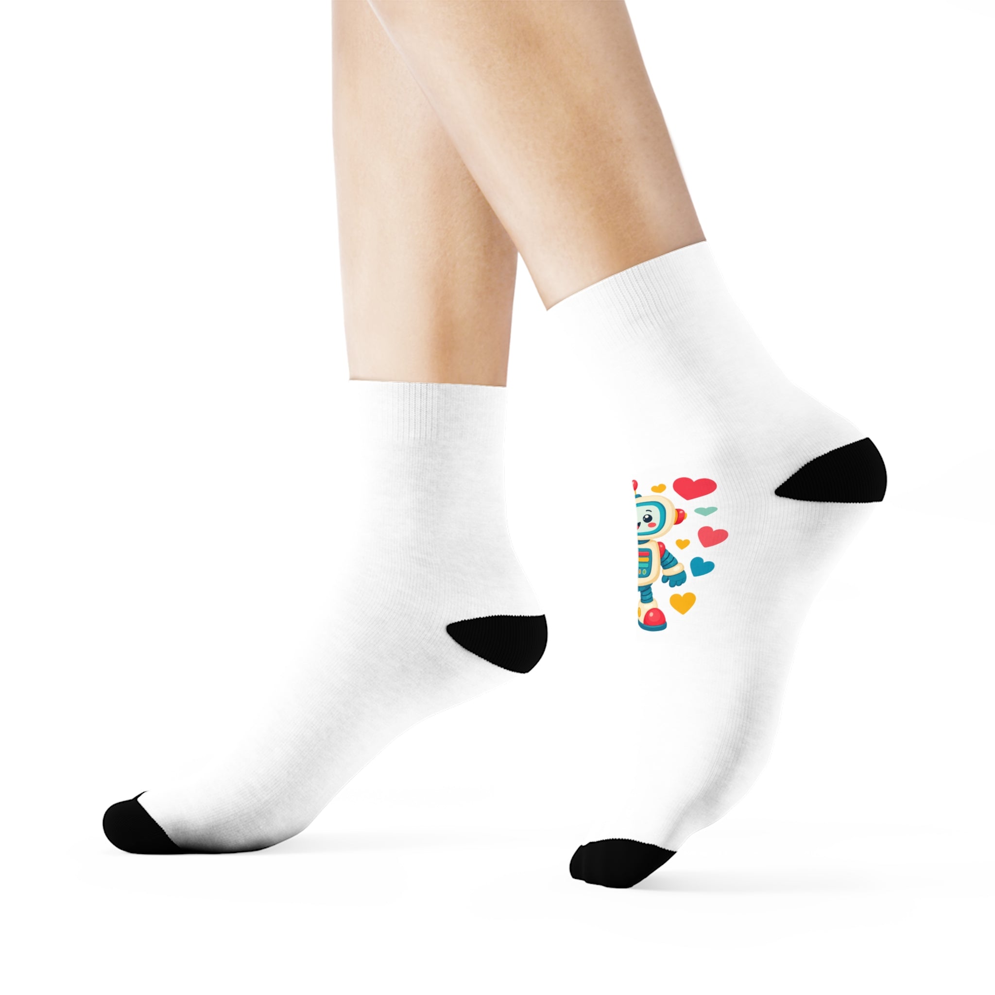 Beep Boop Robot Kids Crew Socks — Nureli Kids