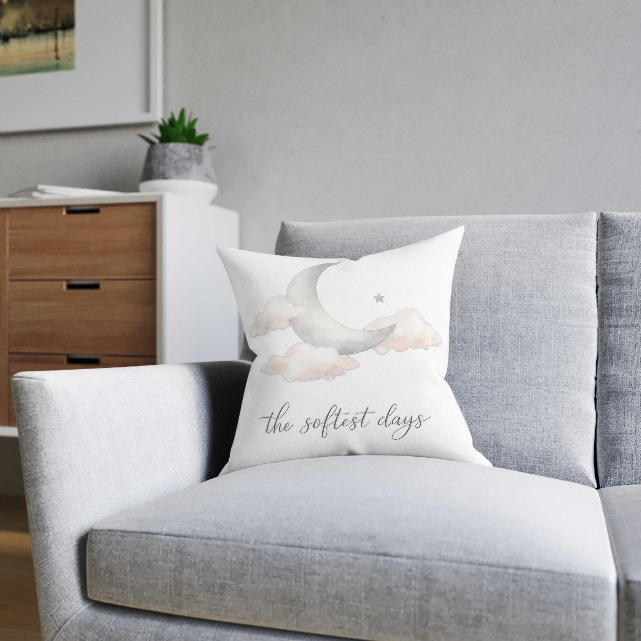 The Softest Days Throw Pillow