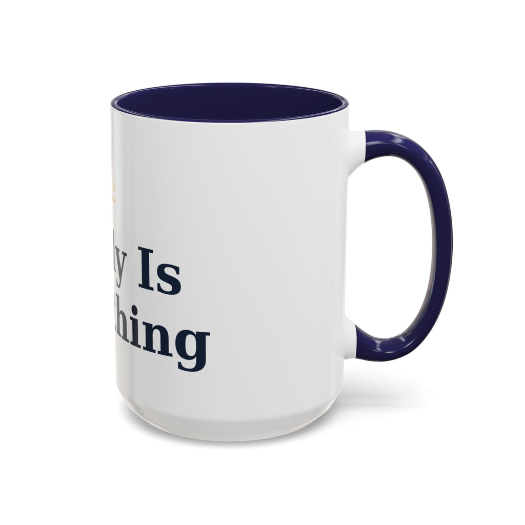 Family Is Everything Accent Coffee Mug — Inspirational Family Quote Mug (11/15oz)