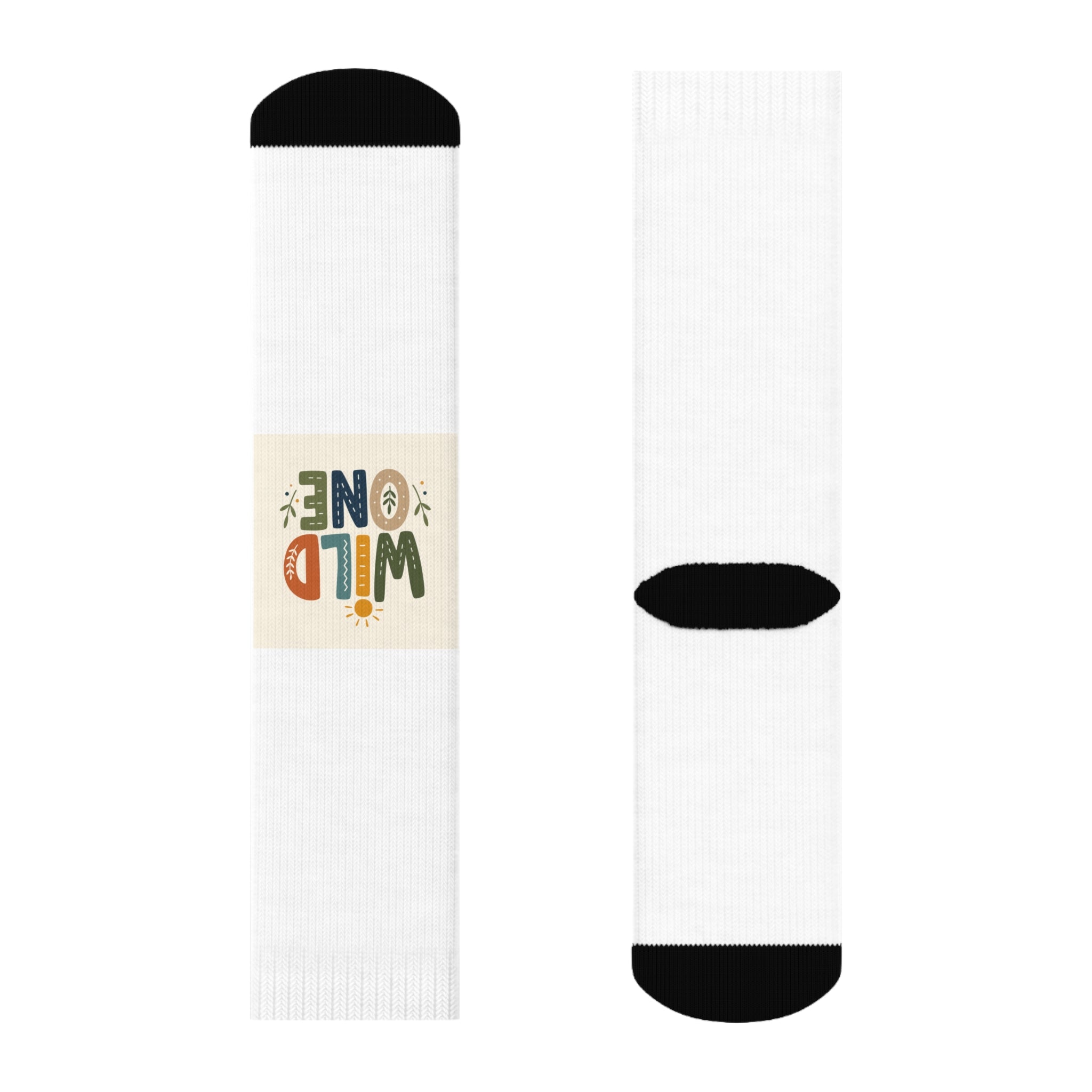 Wild One kids crew socks from the Nureli collection, view 3
