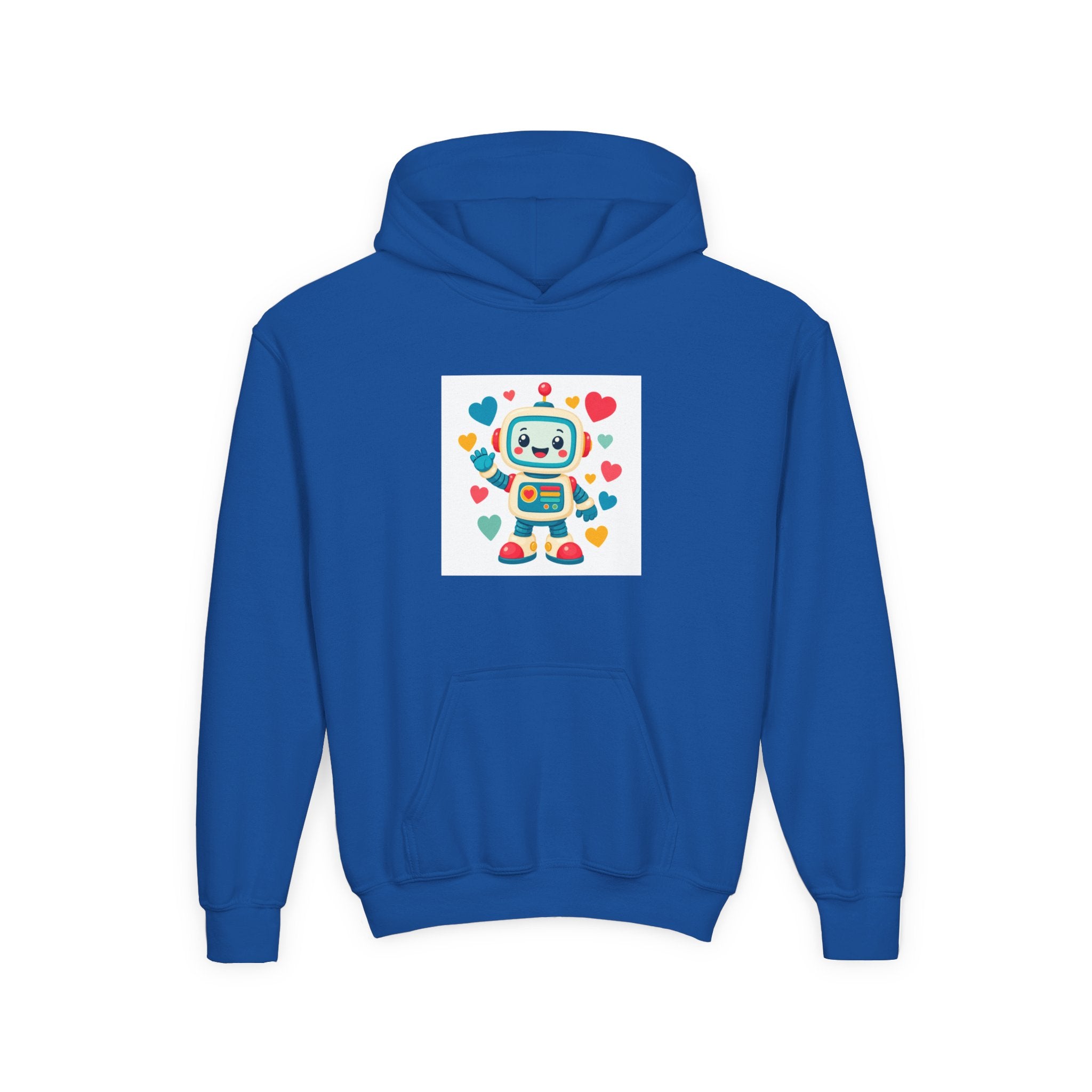 Beep Boop Robot soft toddler hoodie from the Nureli collection, view 11